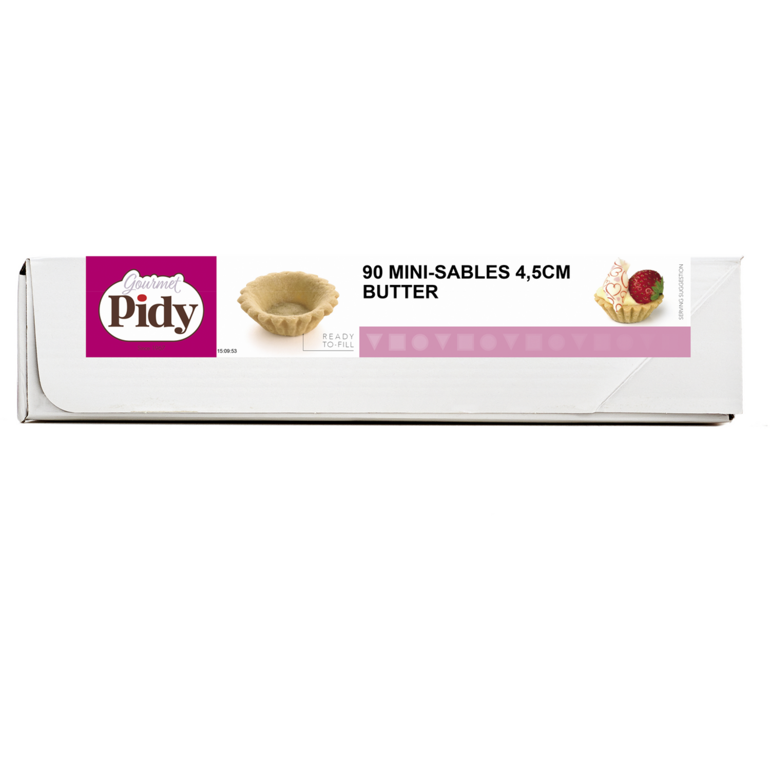 Pidy Mini-Zanddeegtartelet 4.5cm Zoet (90)