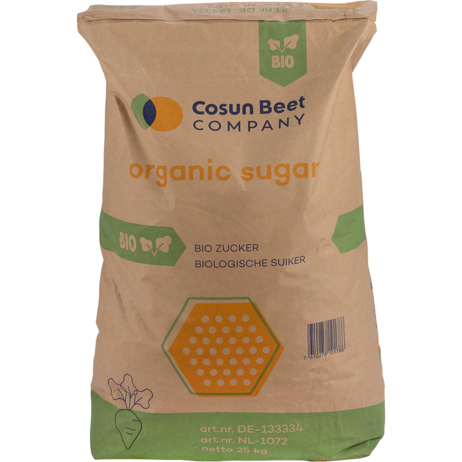 Biologisch kristalsuiker 25 kg