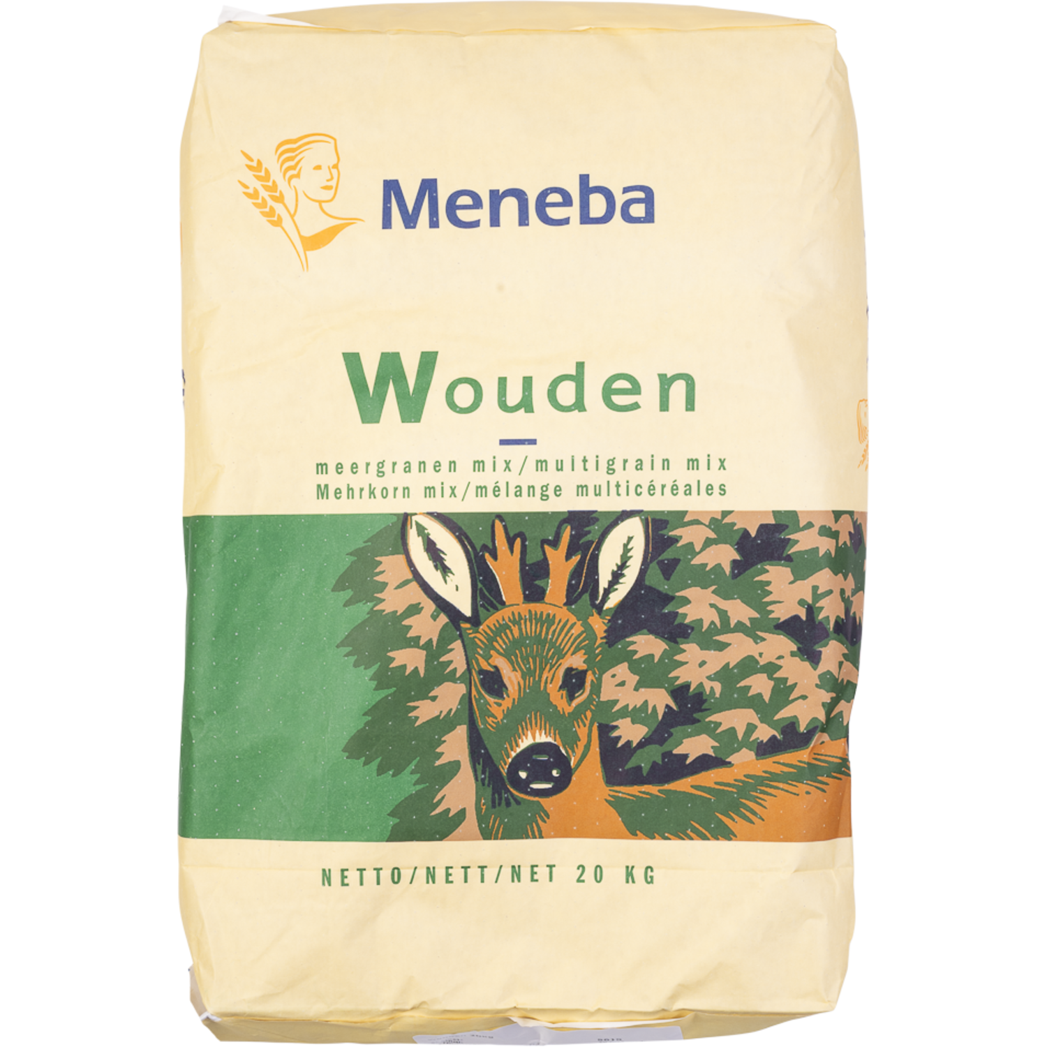 Meneba Wouden/Vezelmix Bruin 20 kg