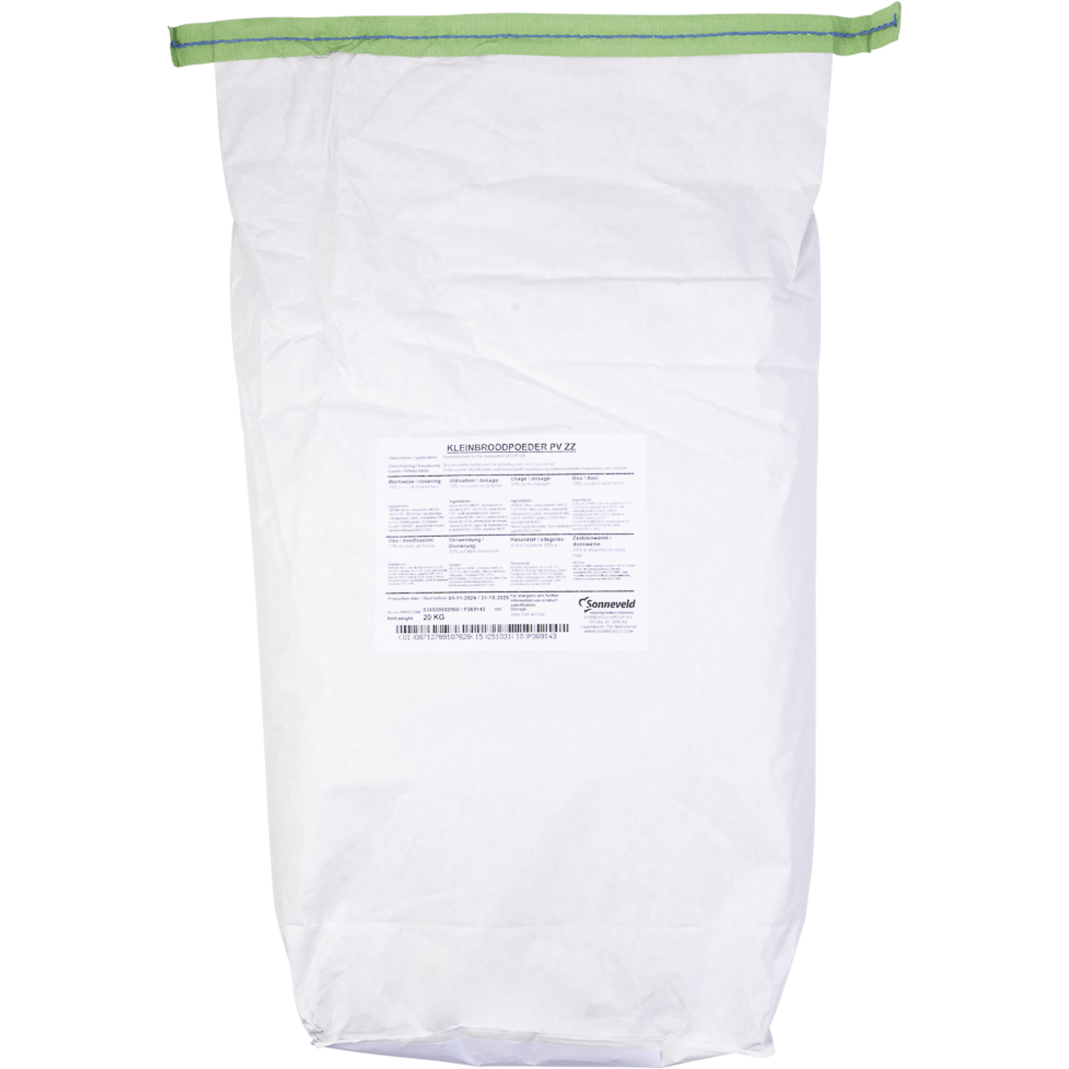 Sonneveld Kleinbroodpoeder. Pv (1.8)20Kg