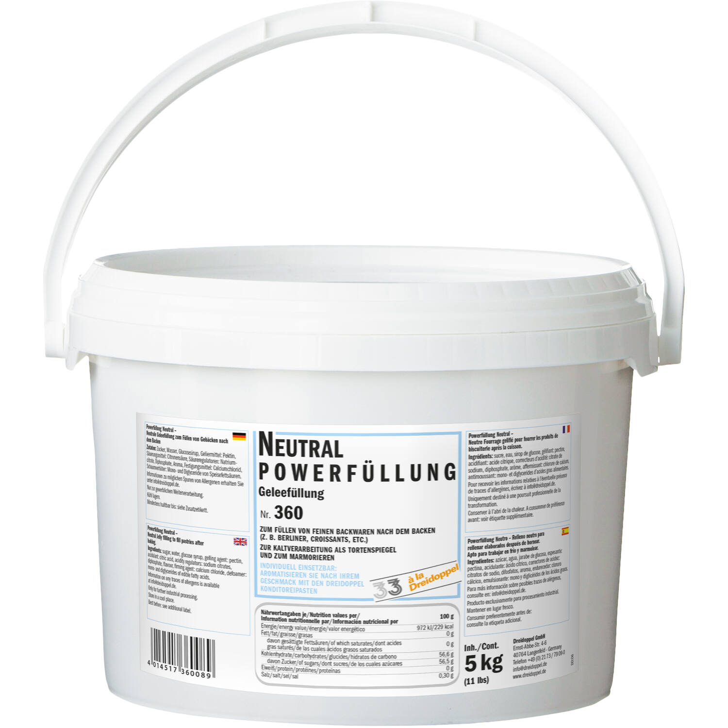 Ireks Dreidoppel Powervulling Neutraal Jam 5 kg