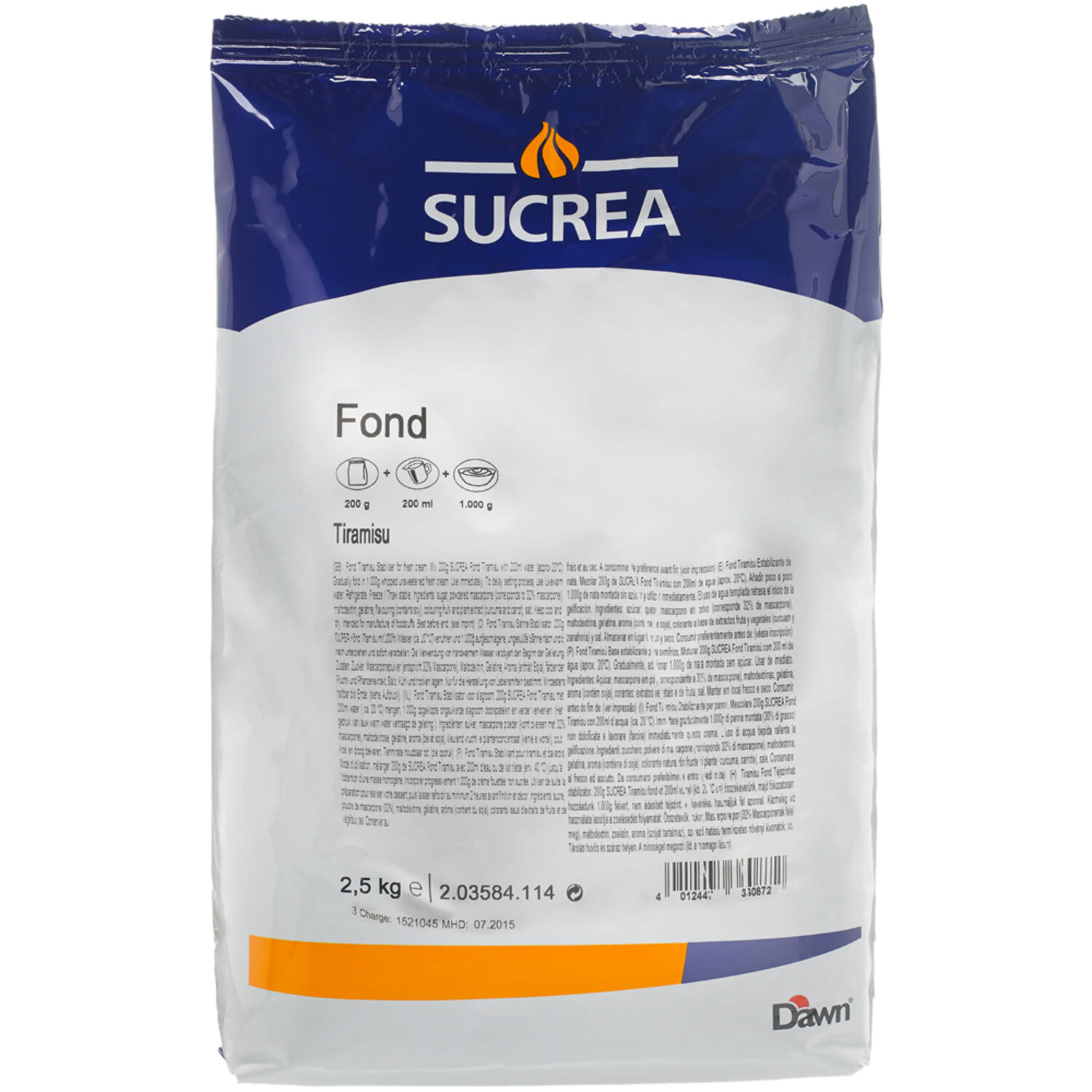 Dawn Fond Tiramisu 2,5 kg (2)