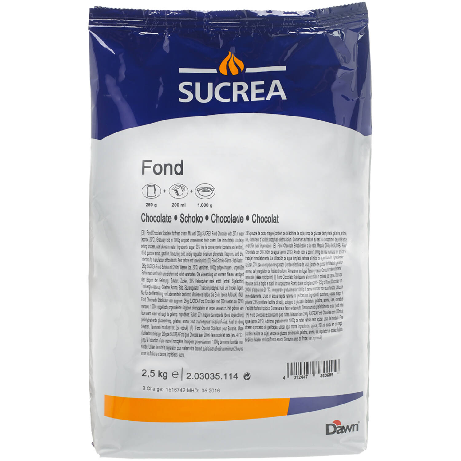 Dawn Fond Chocolate UTZ 2,5 kg (2)
