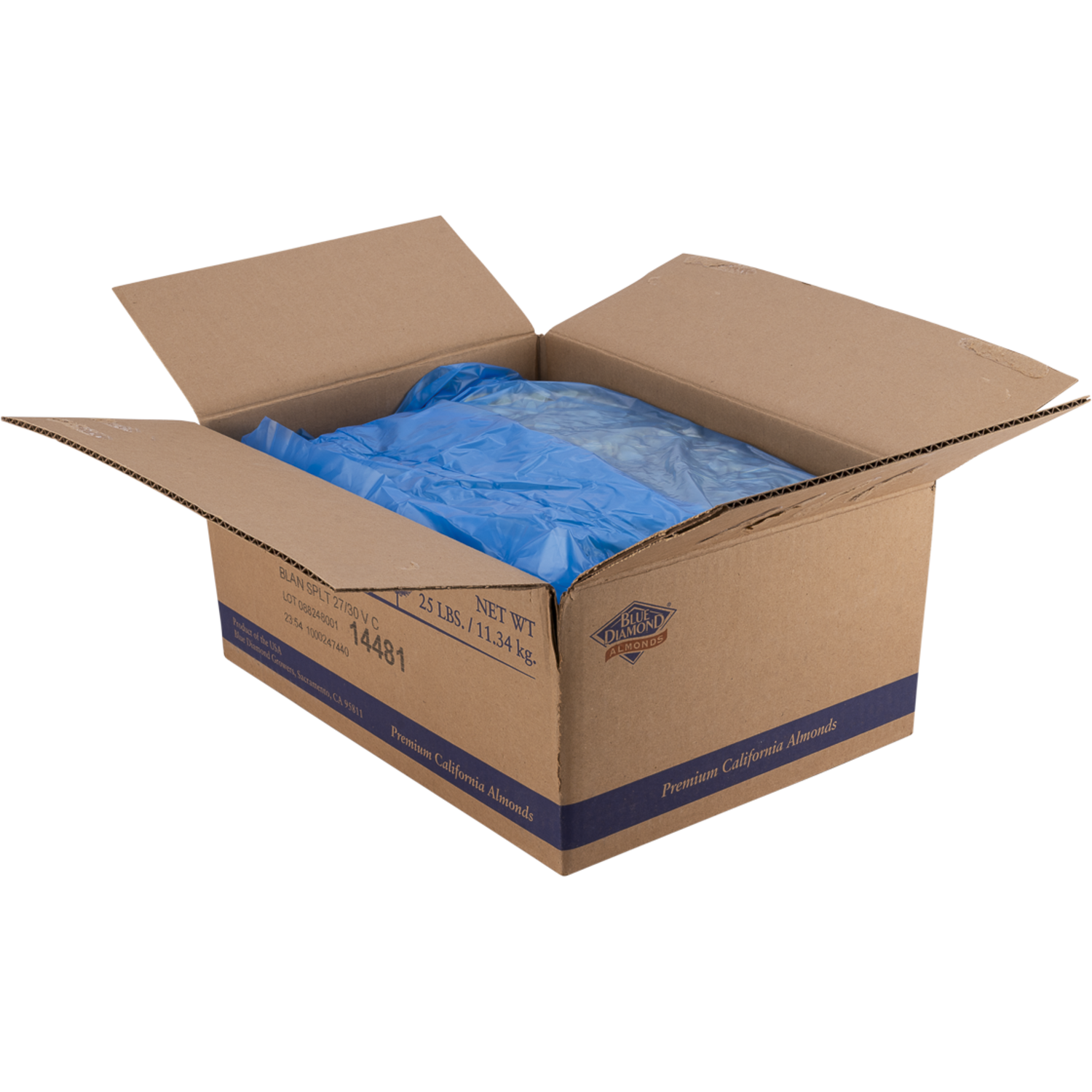 Lubeca Gehalveerde Amandelen 5 Kg