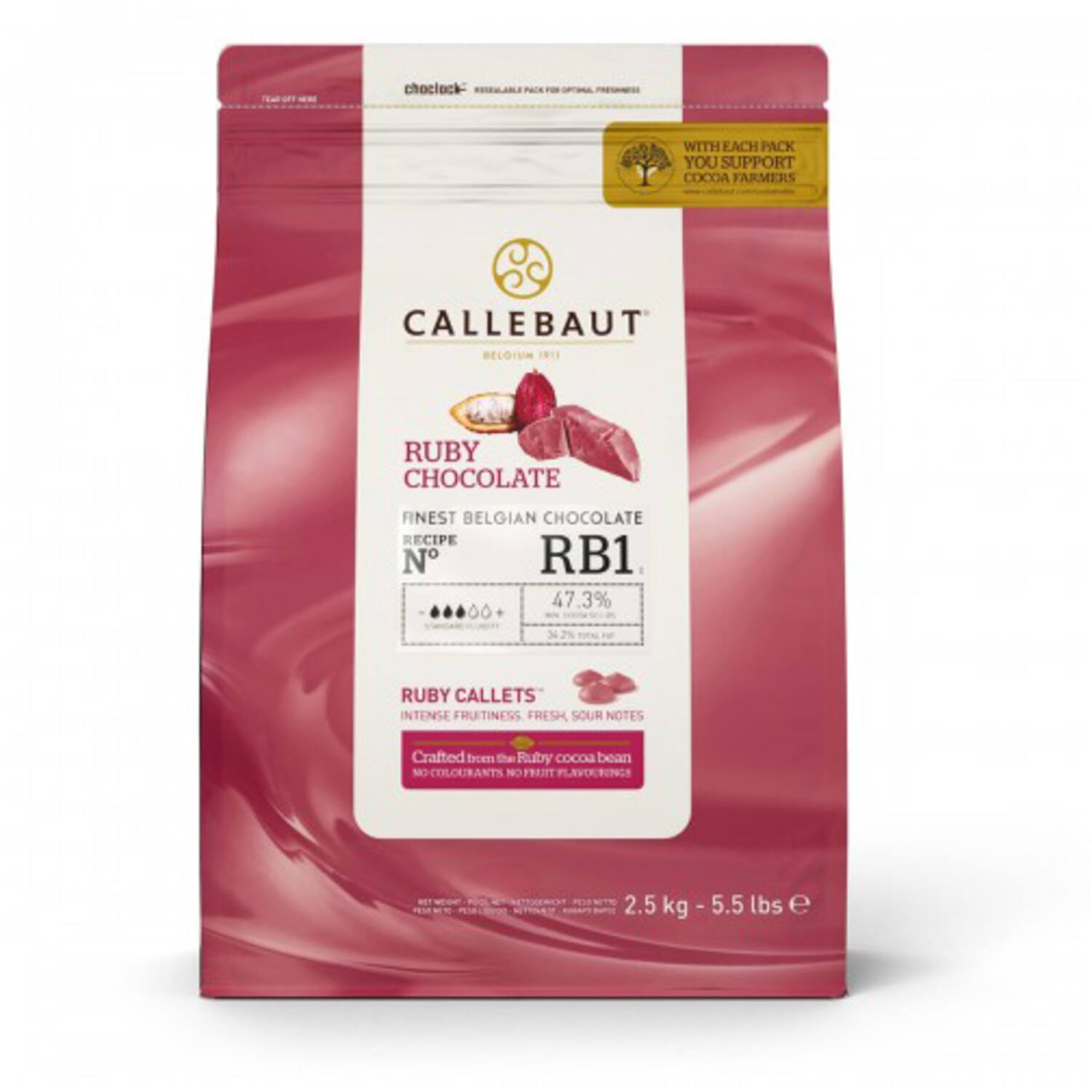 Callebaut Callets Ruby 2.5 kg