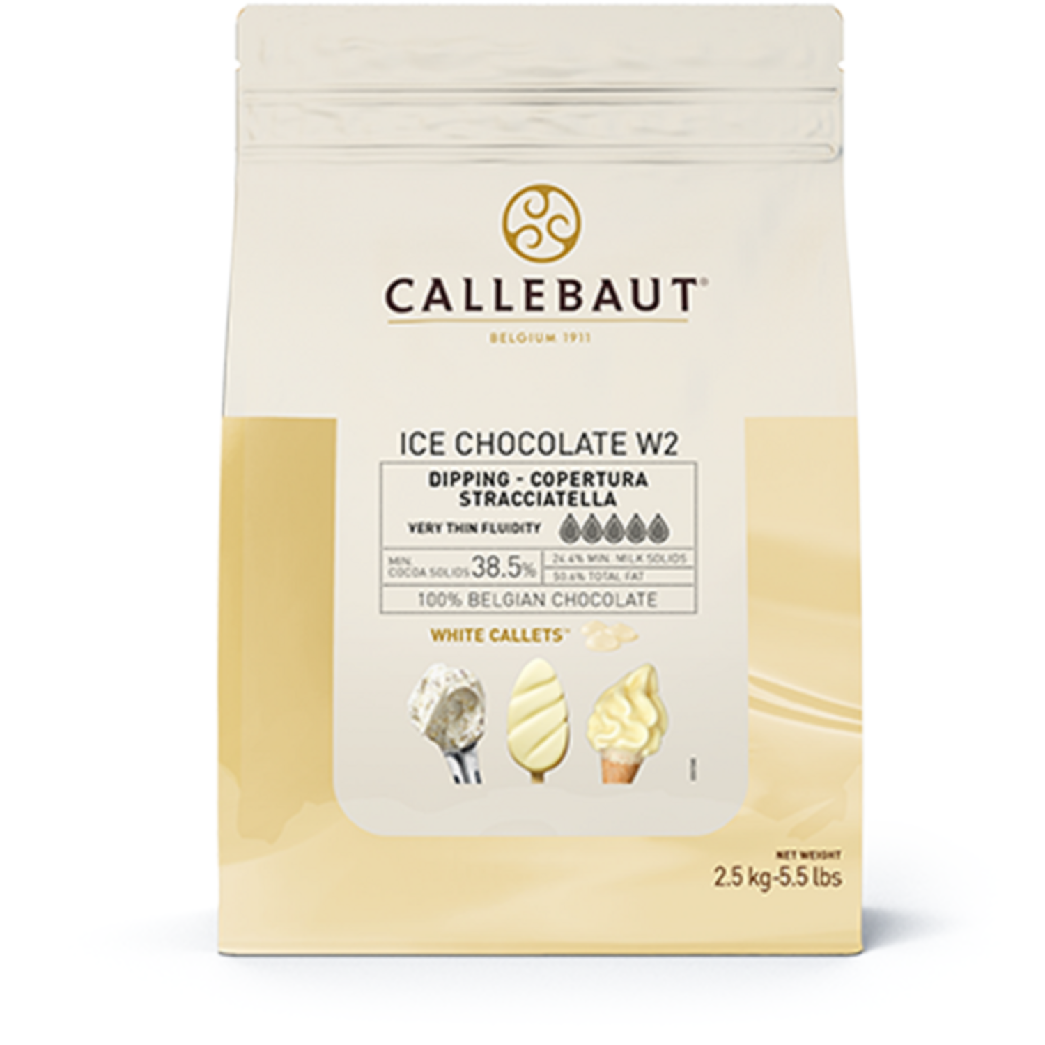 Callebaut Ice-50-WNV Callets Chocolate White 4x2,5kg