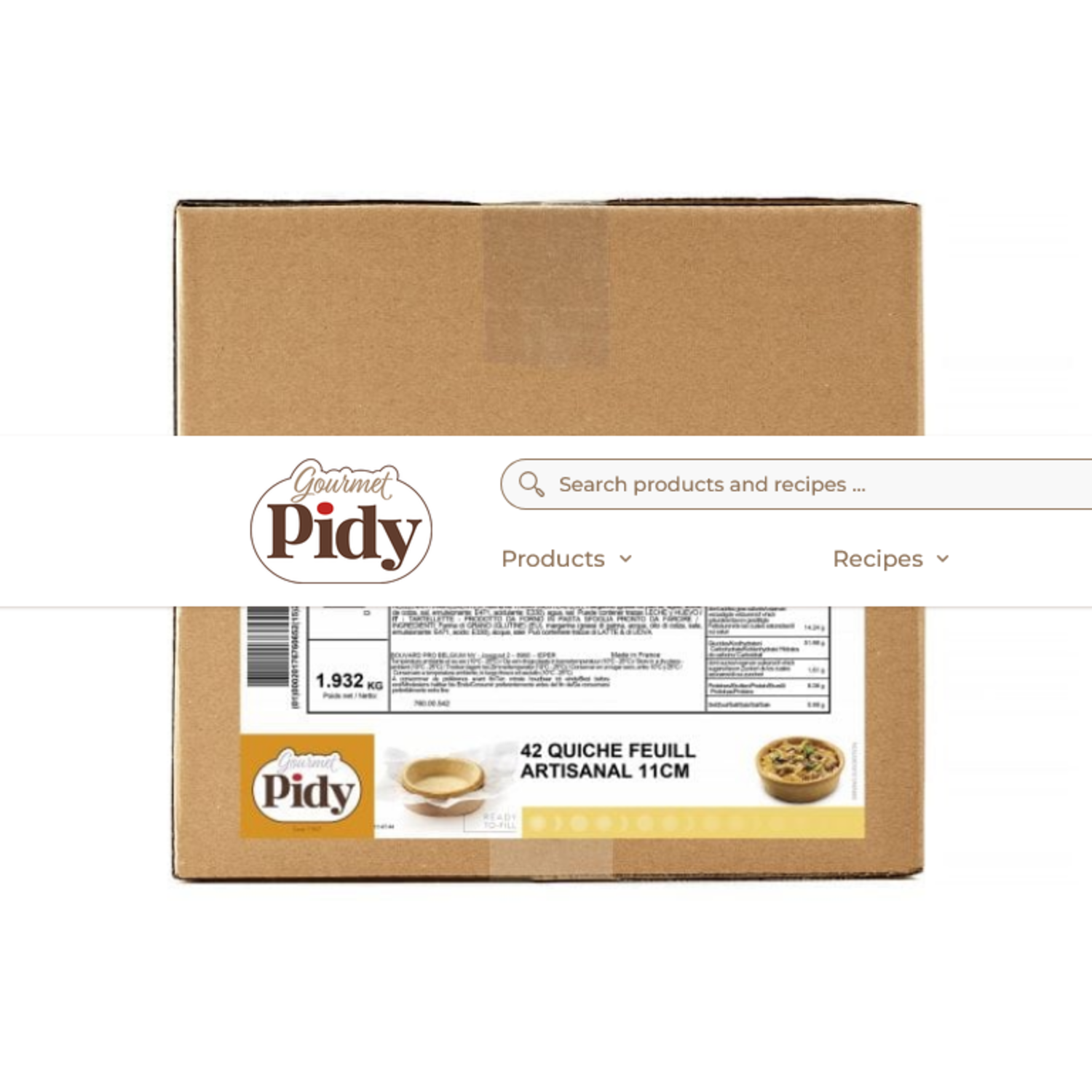 Pidy Quiche Bladerdeeg marg, Artisanaal11cm (42)