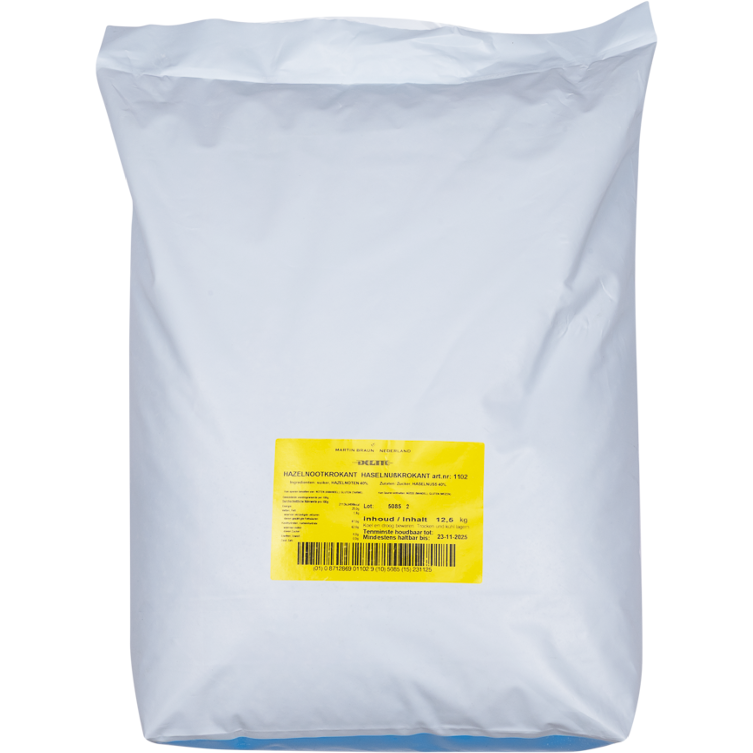 Hazelnootkrokant 12,5kg 40% Delite