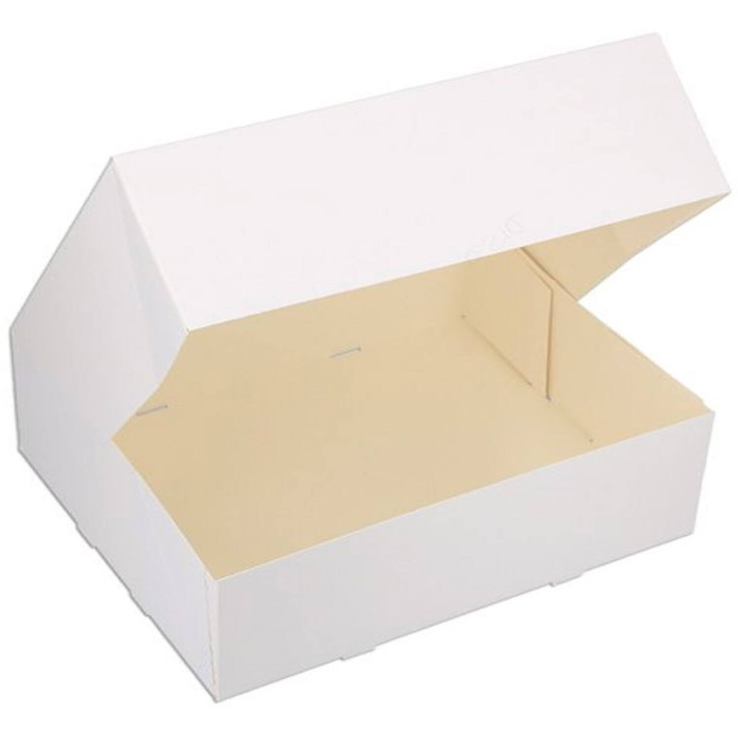 Gebaksdoos 6 punts 32x22x7cm Blanco (100)