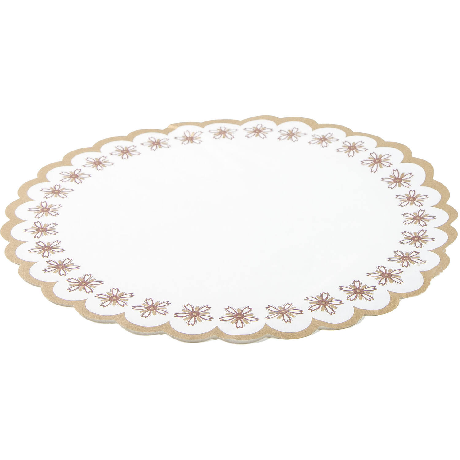 Taartranden rond Bruin/Goud 21cm (500)