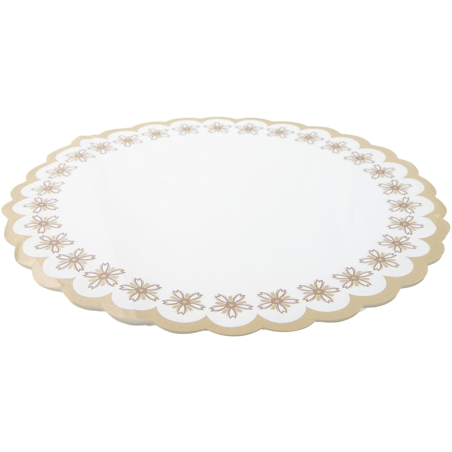Taartranden rond Bruin/Goud 33cm (500)
