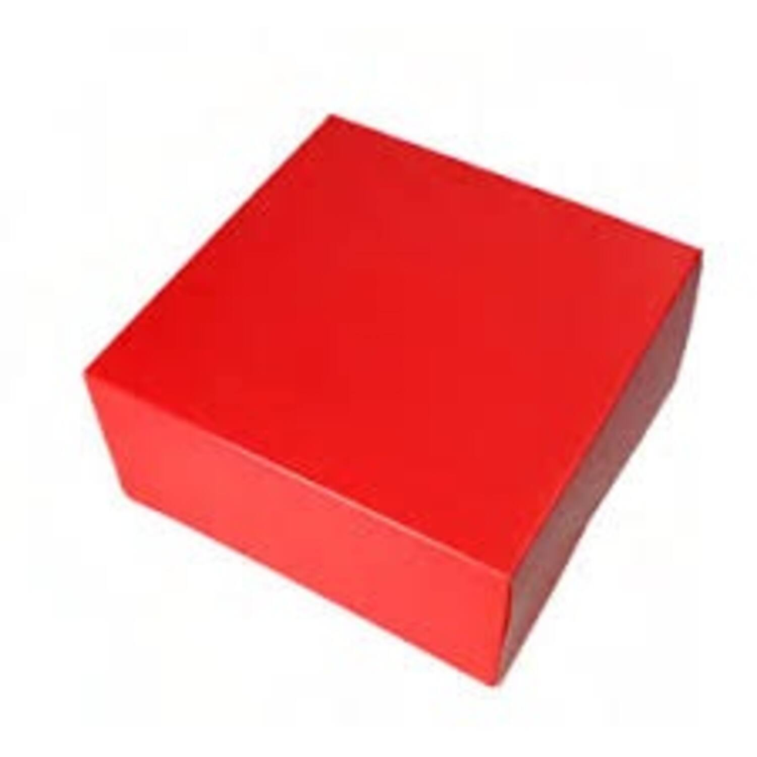 Kransdoos 1-pond Dessin Rood 227x227x60mm (100)