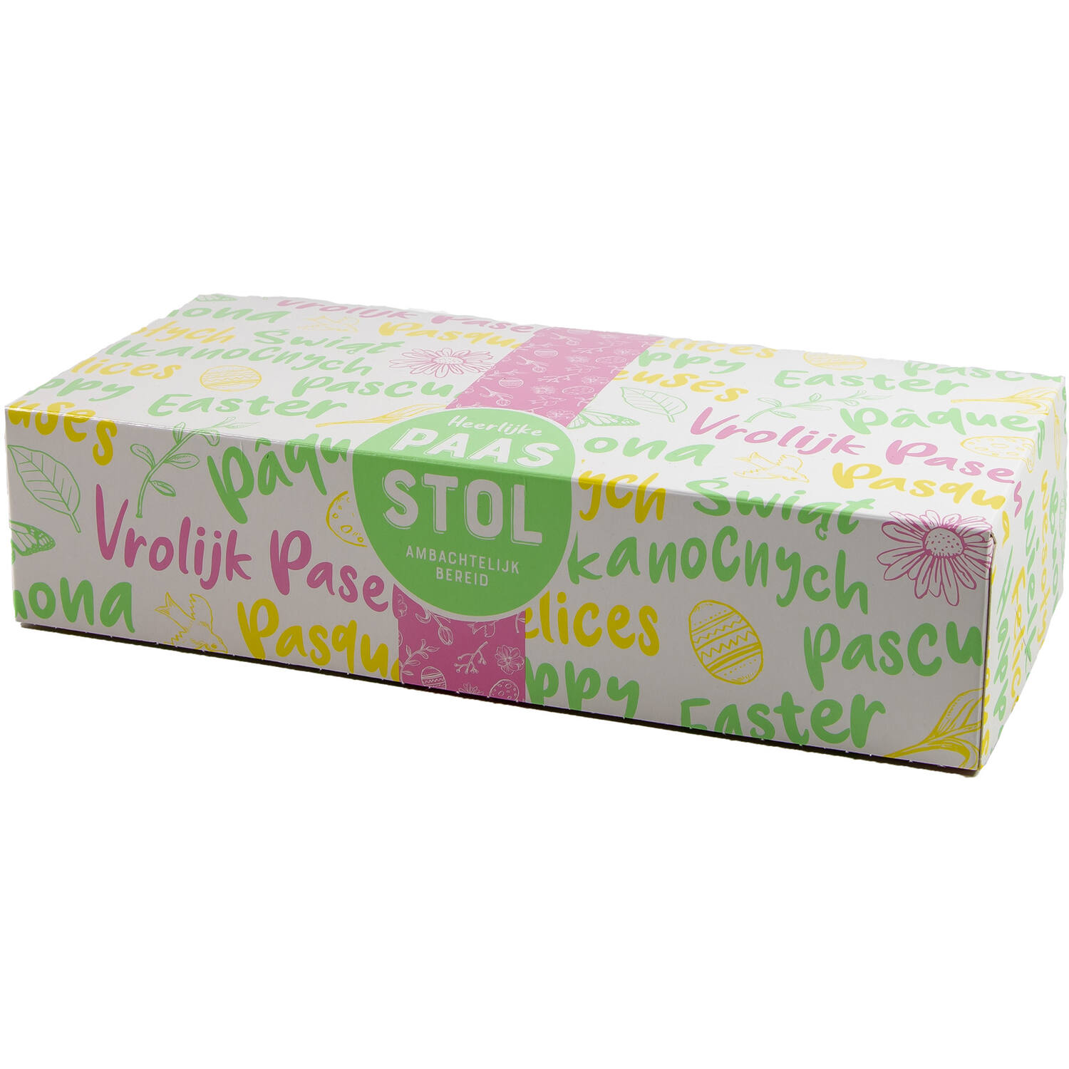 Stoldoos Vrolijk Pasen 34x16x8cm (100)