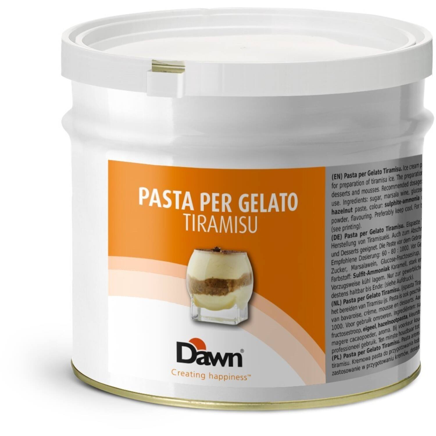 Dawn Tiramisu Pasta Per Gelato 3,5 kg