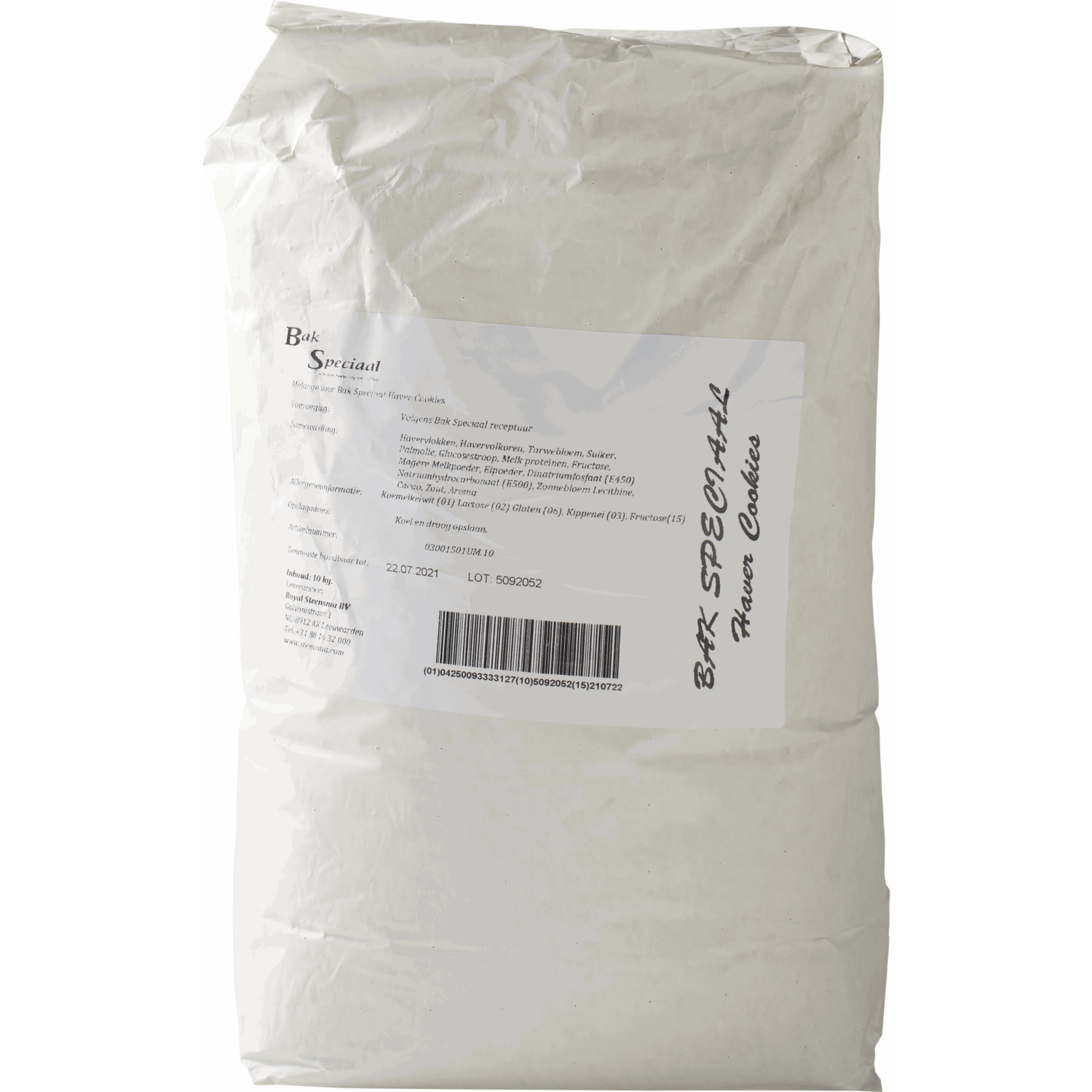 Bak Speciaal Haver Cookies 10 Kg