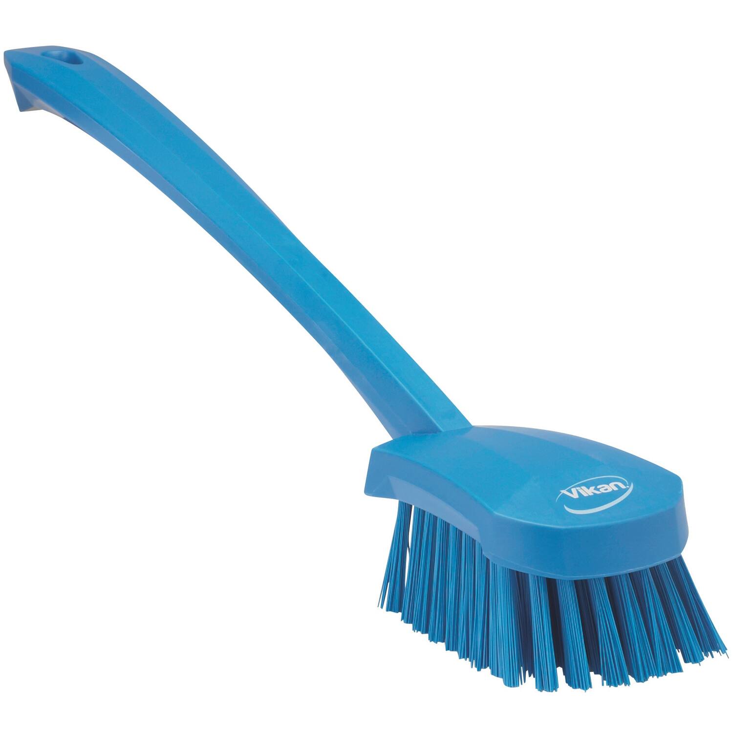 Vikan Afwasborstel Lange Steel Hard 415x71mm Blauw (1)