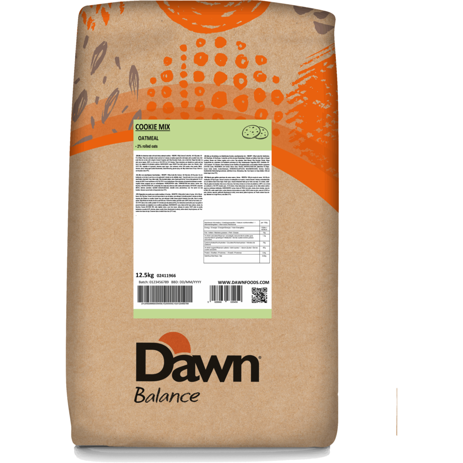 Dawn Oatmeal Cookie-Mix 12,5 kg