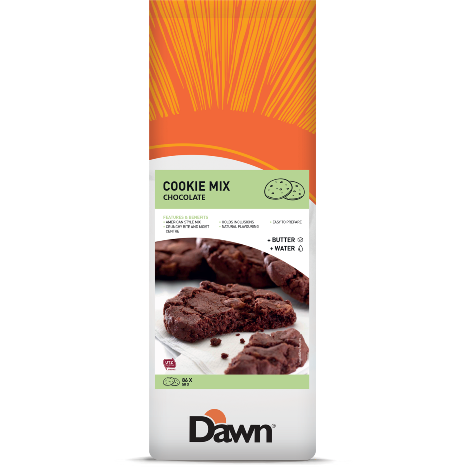 Dawn American Cookie-mix Chocolate 4x3.5 Kg