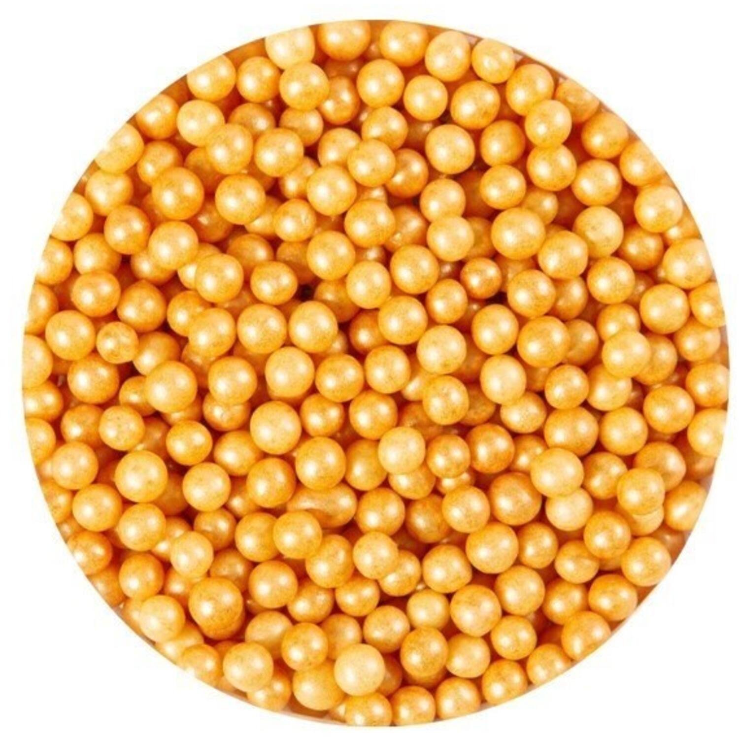 Dekom 7605 Pareltjes Zacht Goud 4mm 600gr