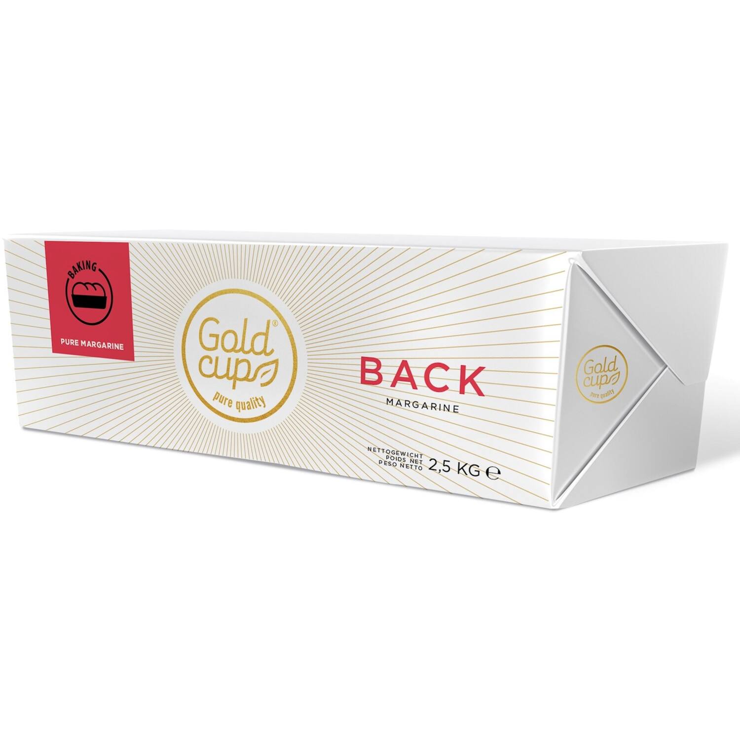 VDM Gold Cup Wals Deeg Margarine Plak 4x2,5 kg