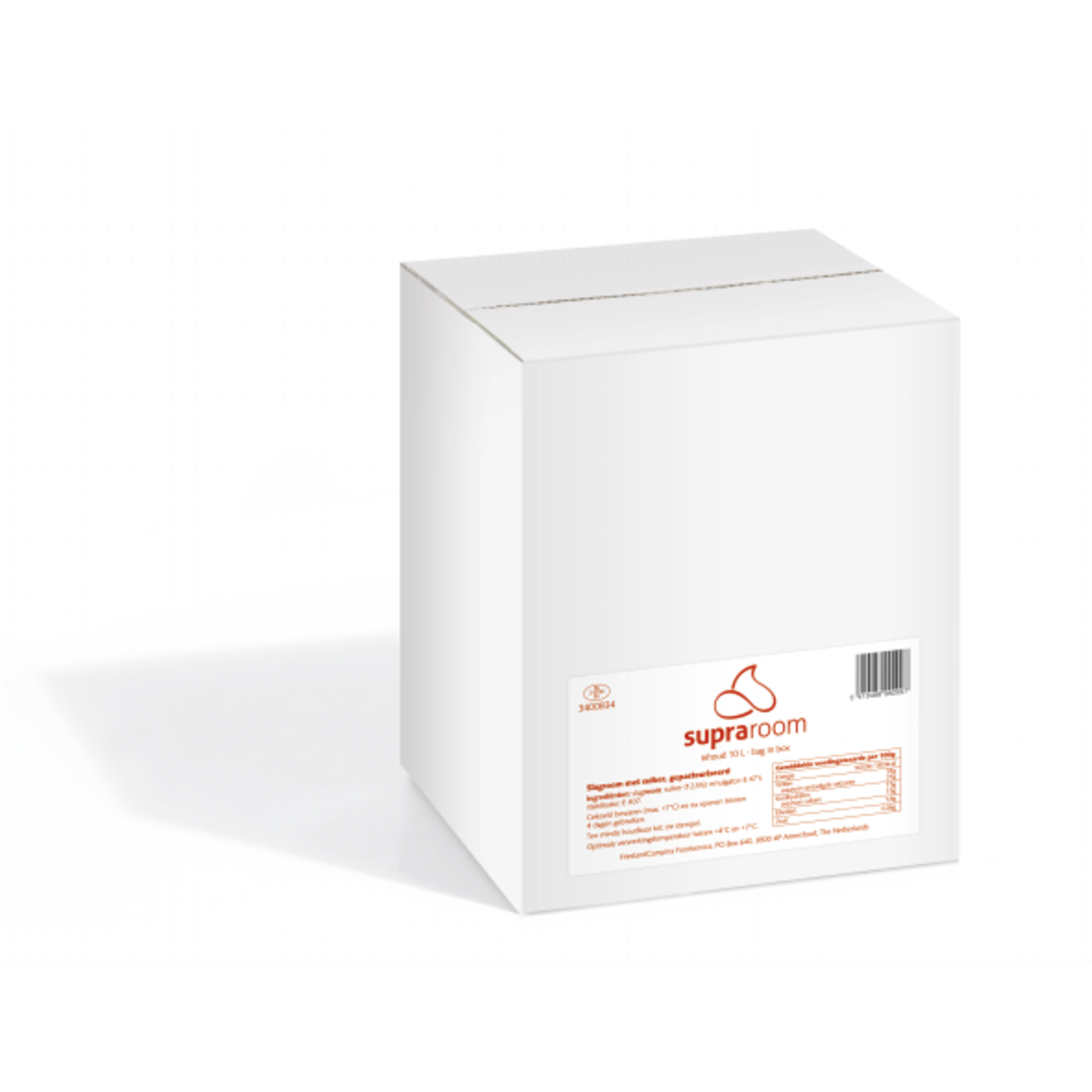 Supra slagroom gesuikerd 12,5% 10L