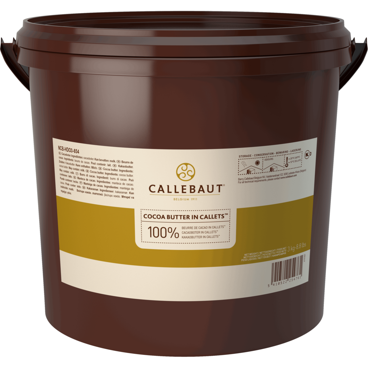 Callebaut Cacaoboter In Druppelvorm 3 kg