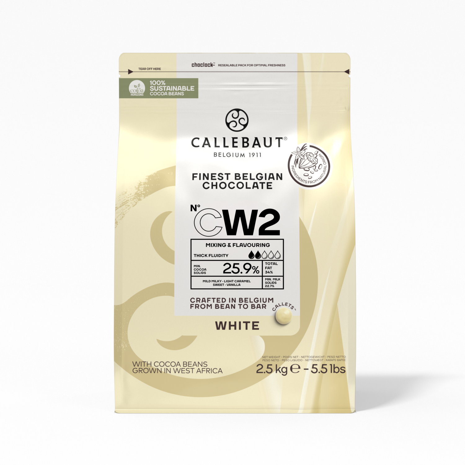 Callebaut Callets Cw2 Vorm Wit 2.5 kg