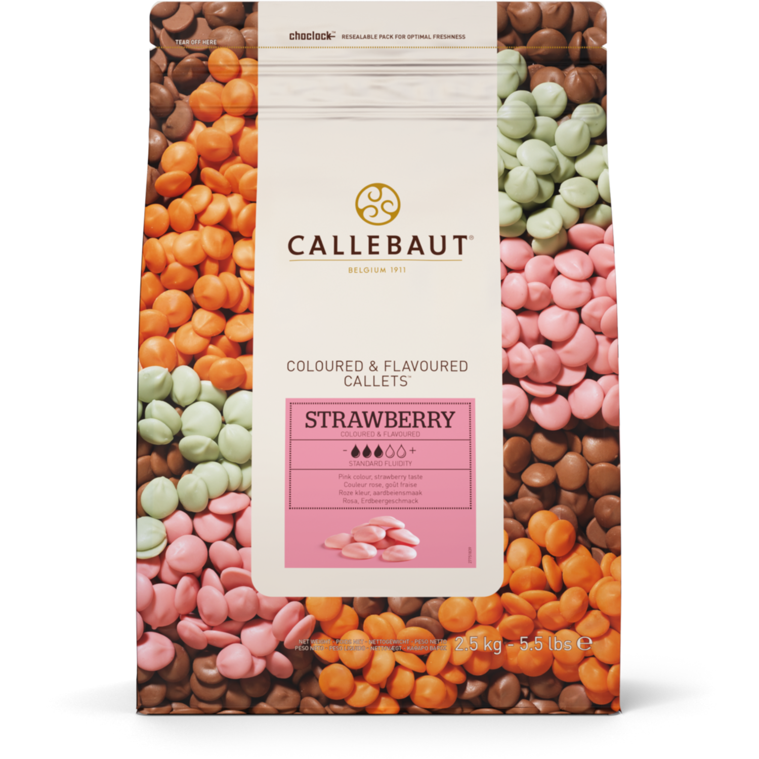 Callebaut Aardbeien Callets 2.5 kg