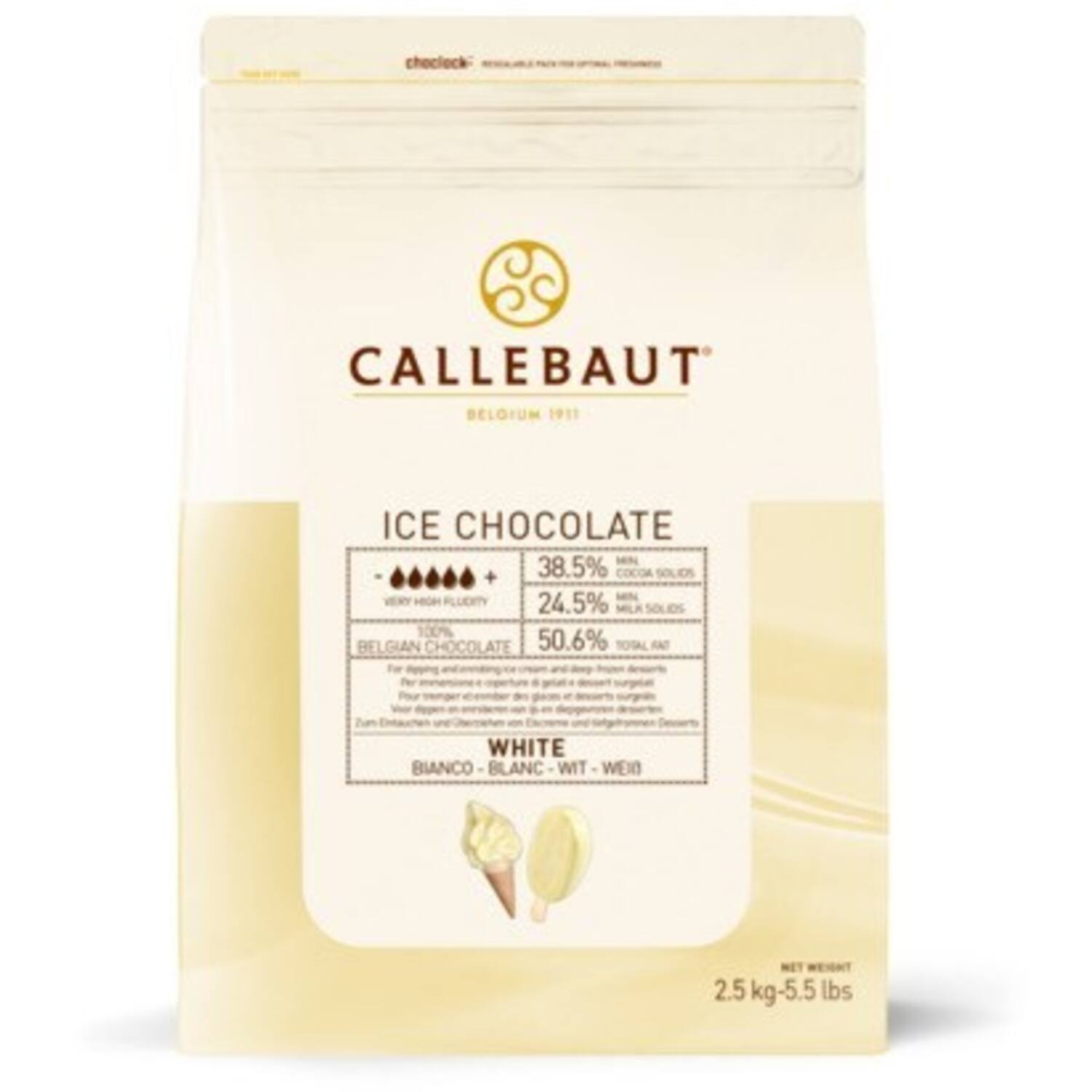Callebaut Ice-50-WNV Callets Chocolate White 2,5kg