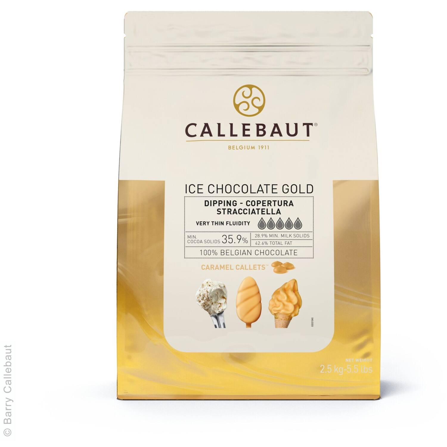 Callebaut Ice-42-GOLD Callets Chocolate Gold 2,5kg