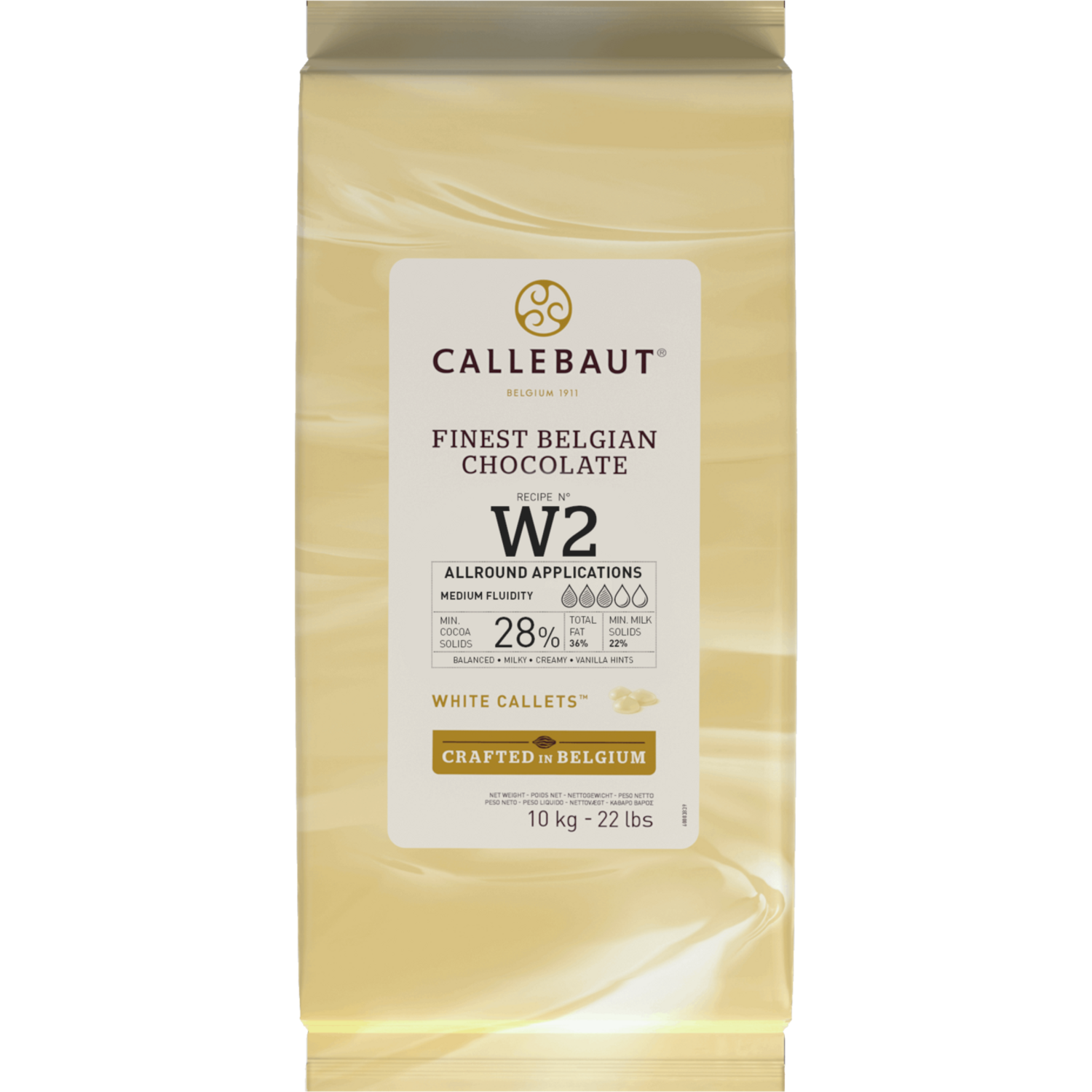 Callebaut W2 Wit Chocolade Callets 10 kg