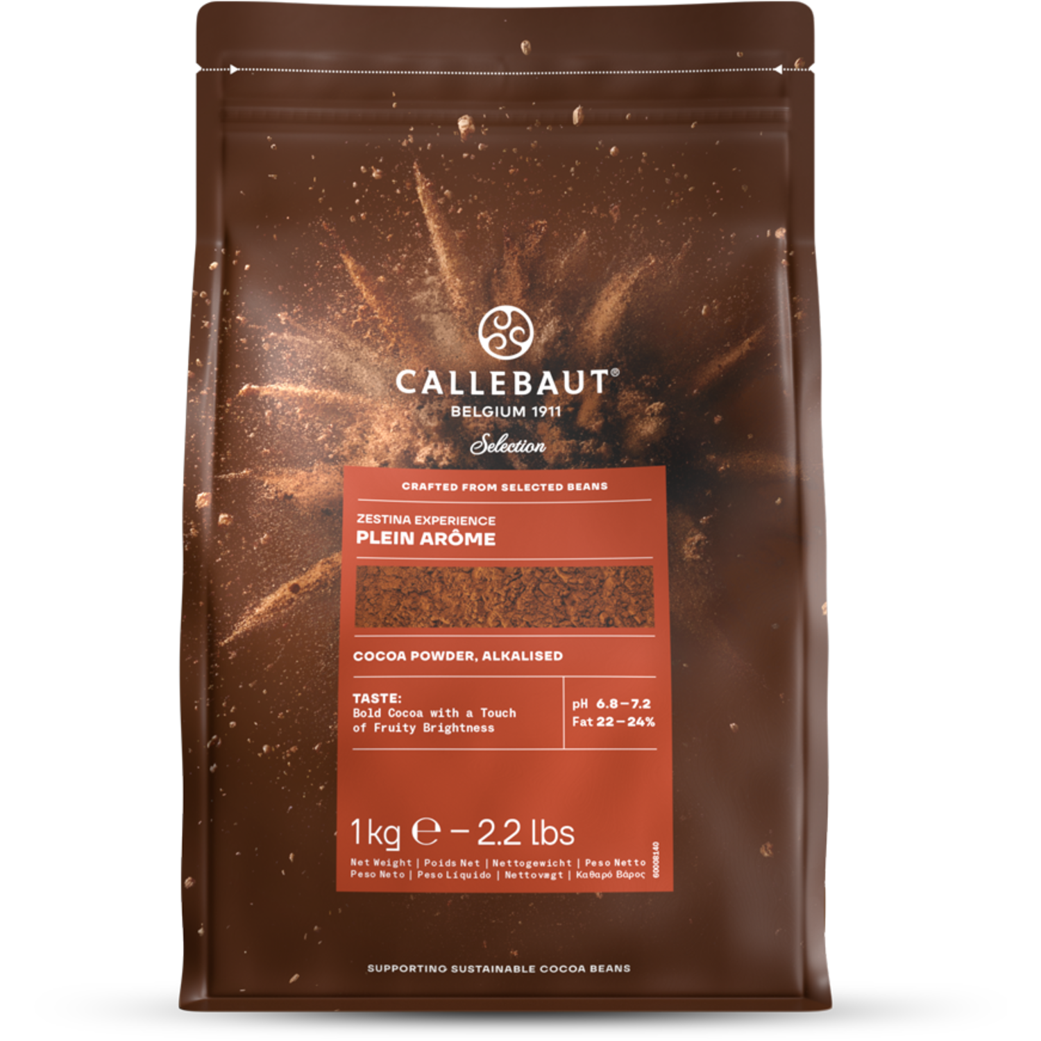 Callebaut Cacaopoeder Zestina Plein Arome 1 Kg