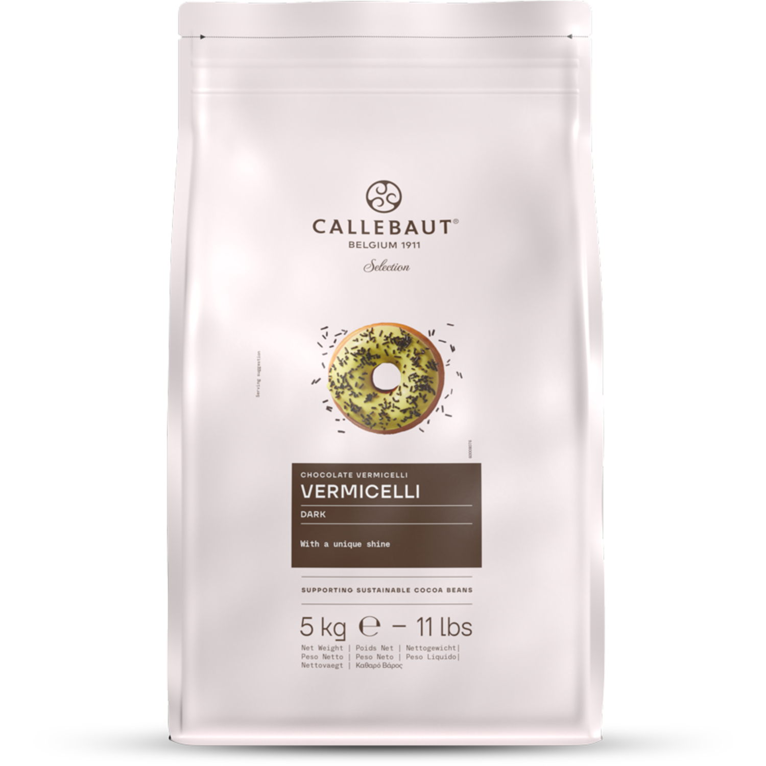 Callebaut Selection Chocolade Vermicelli Puur 5kg