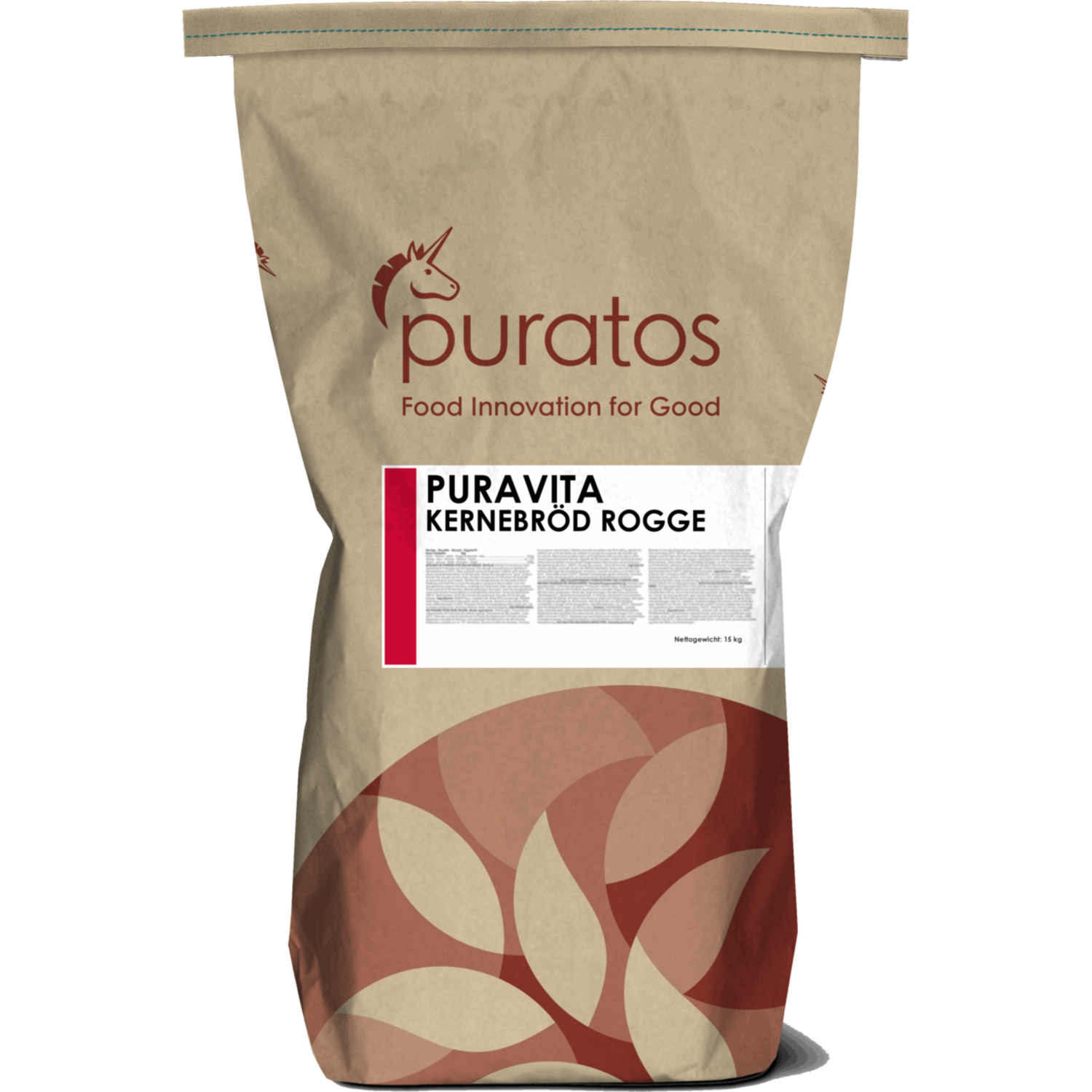 Puravita Kernebröd Rogge 15 kg