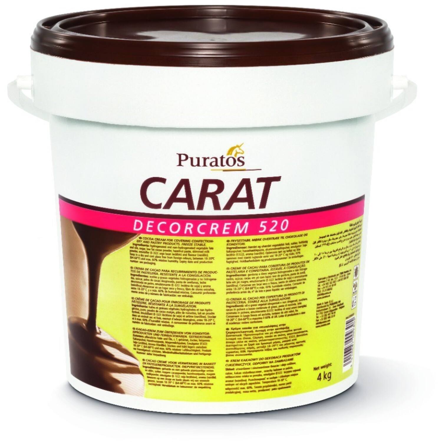 Puratos Carat Decorcrem Dark 4 kg