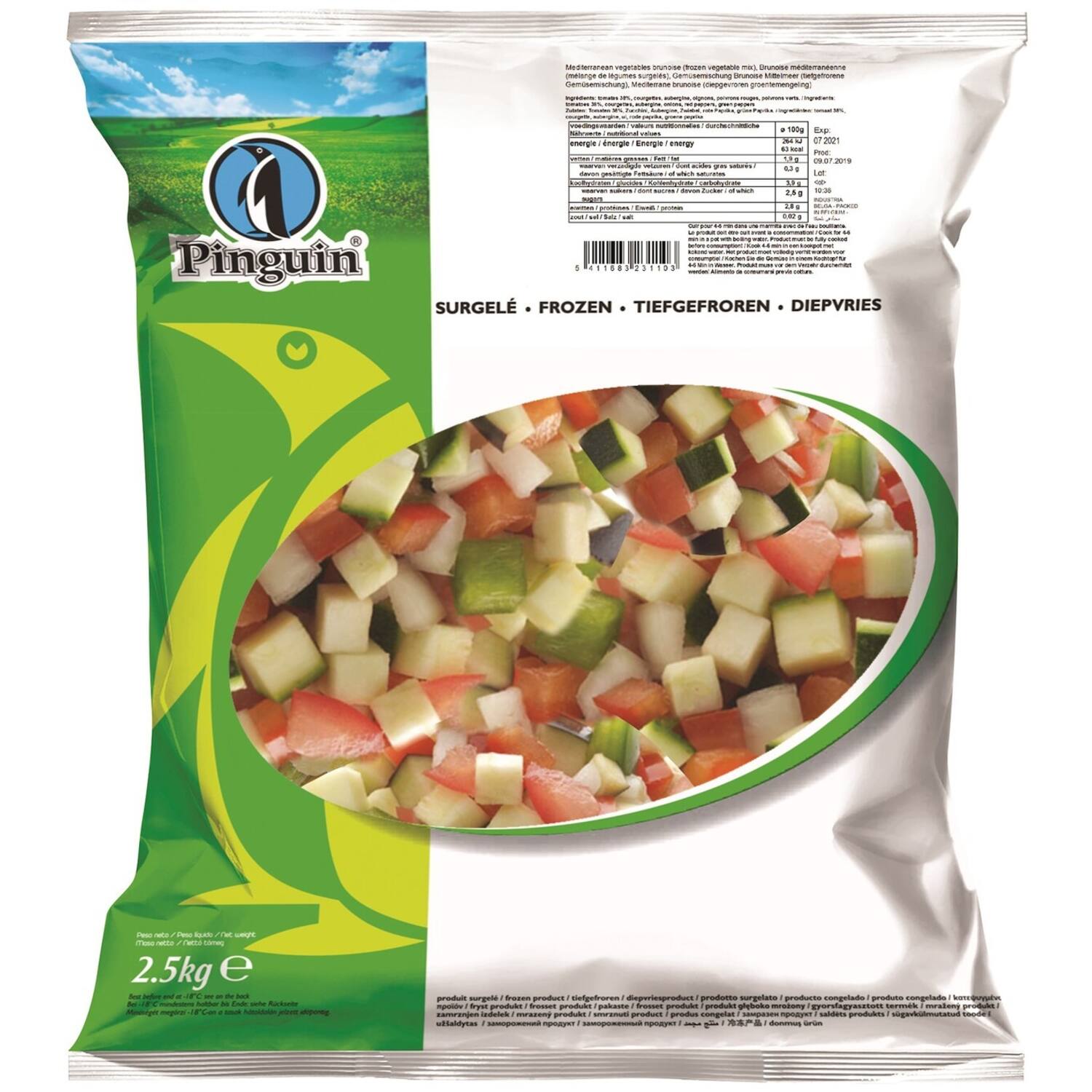 IQF Mediterrane Brunoisemix 10 Kg