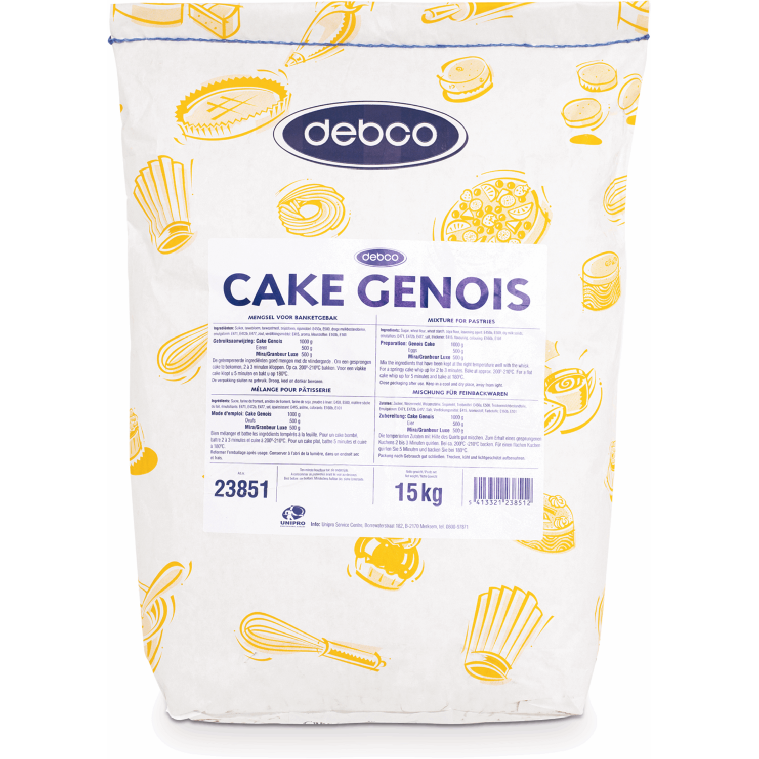 CSM Debco Cake Genois 15 kg