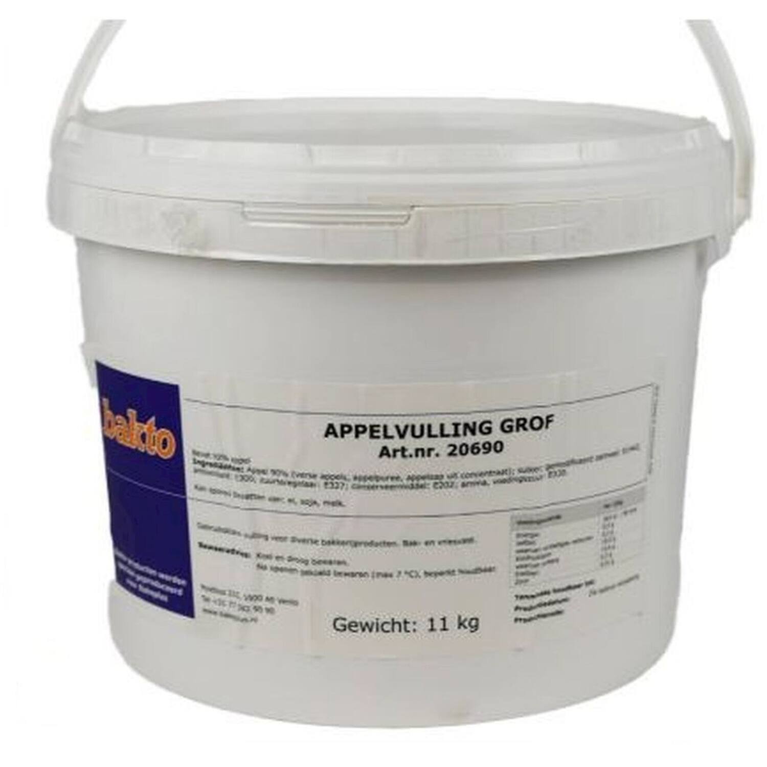 Bakto Appelvulling Grof 11 kg