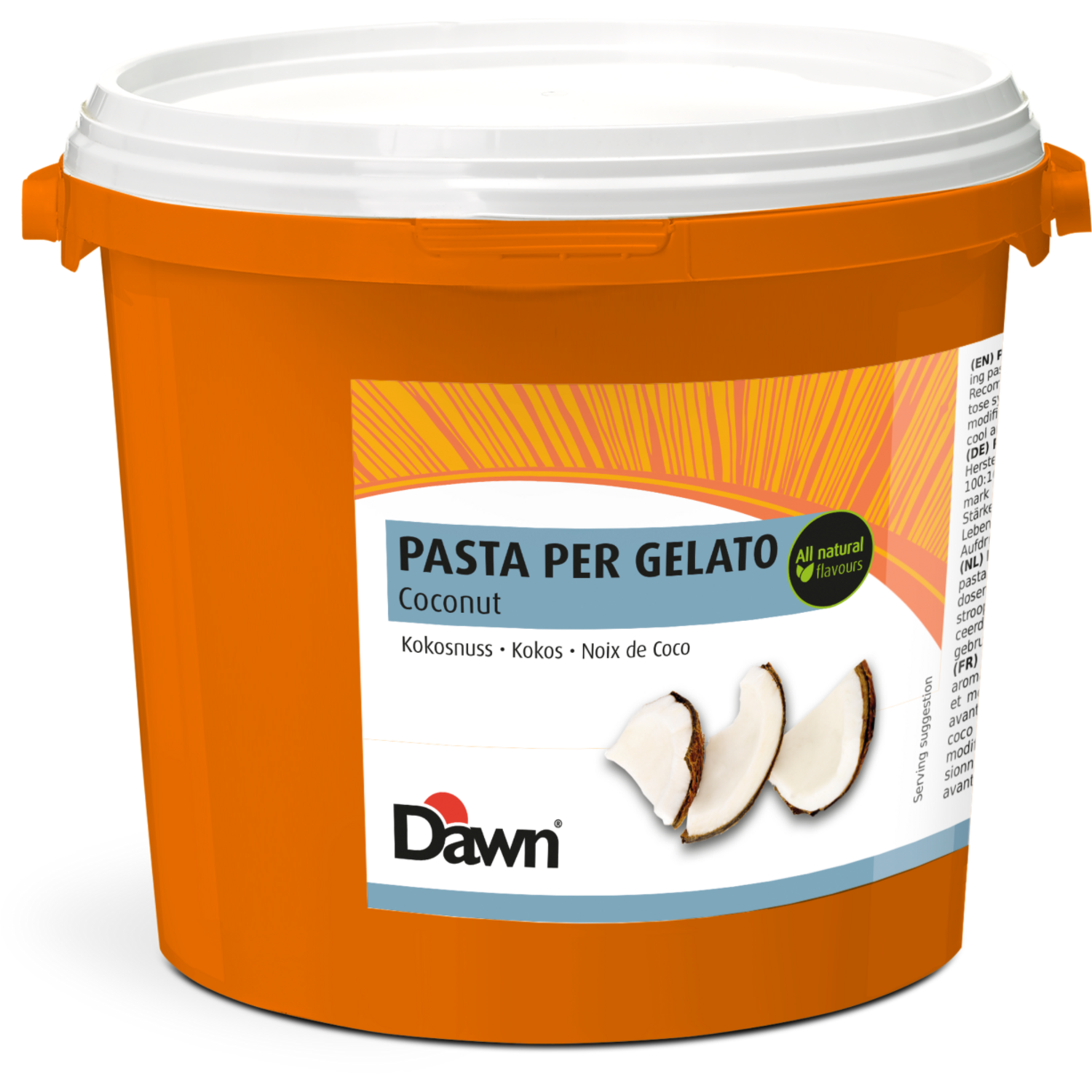 Dawn Kokos Pasta Per Gelato 3 kg