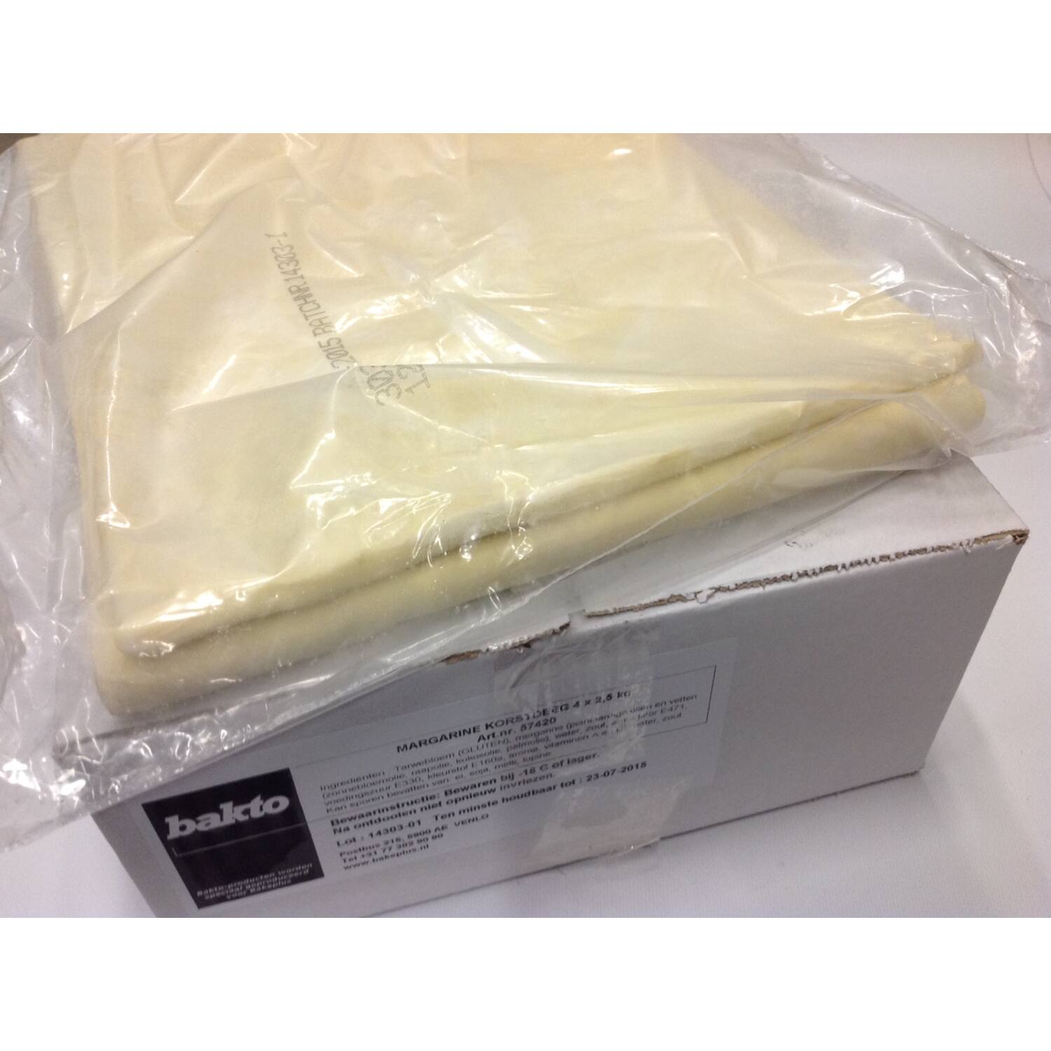 Bakto Korstdeeg Margarine 4x3 kg