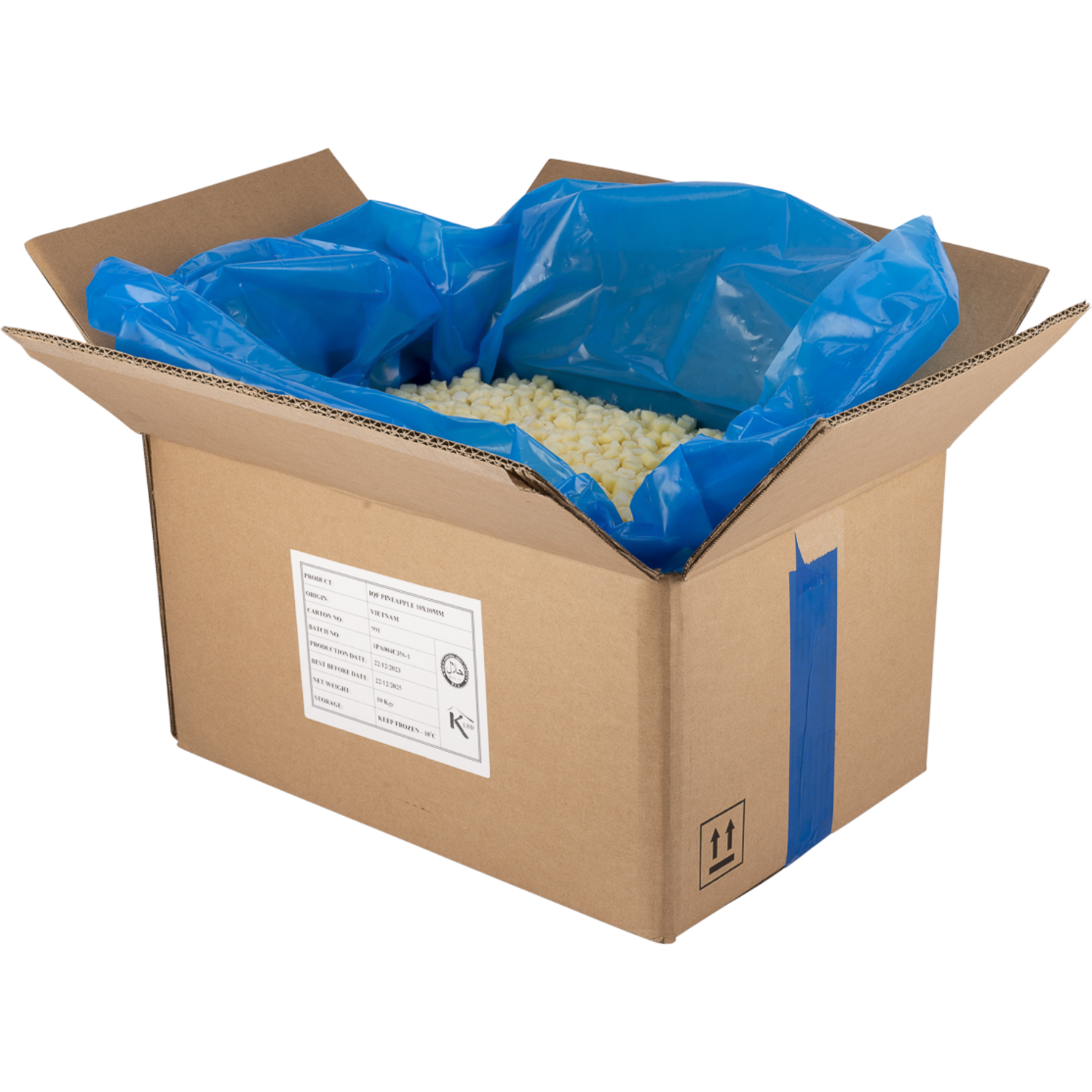IQF Ananas Cubes 10 kg