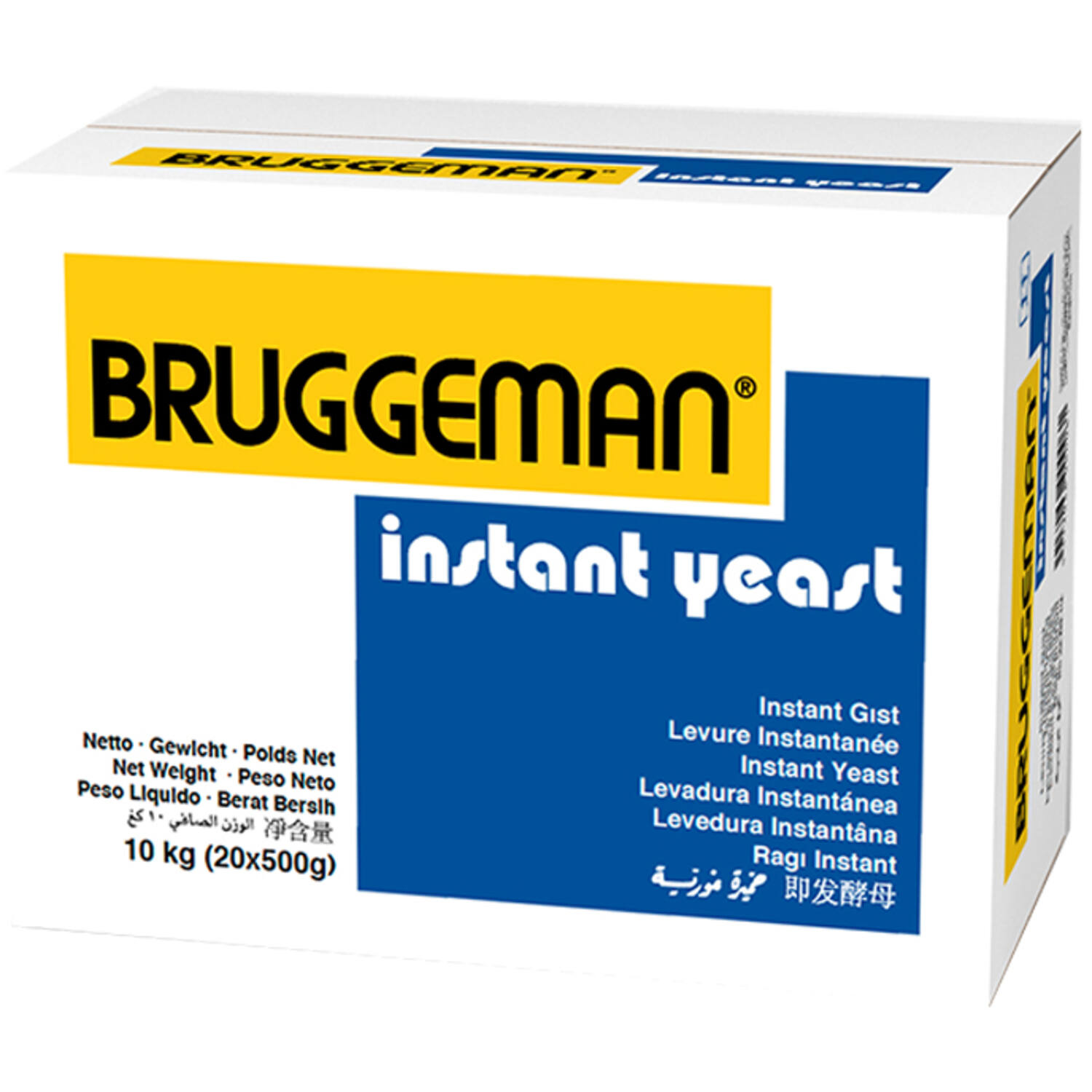 Instant gedroogde gist 20X500 g Bruggeman