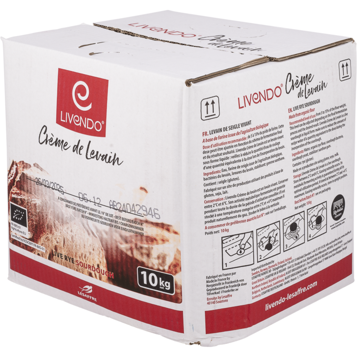 Livendo Creme de Levain 10 kg Bruggeman