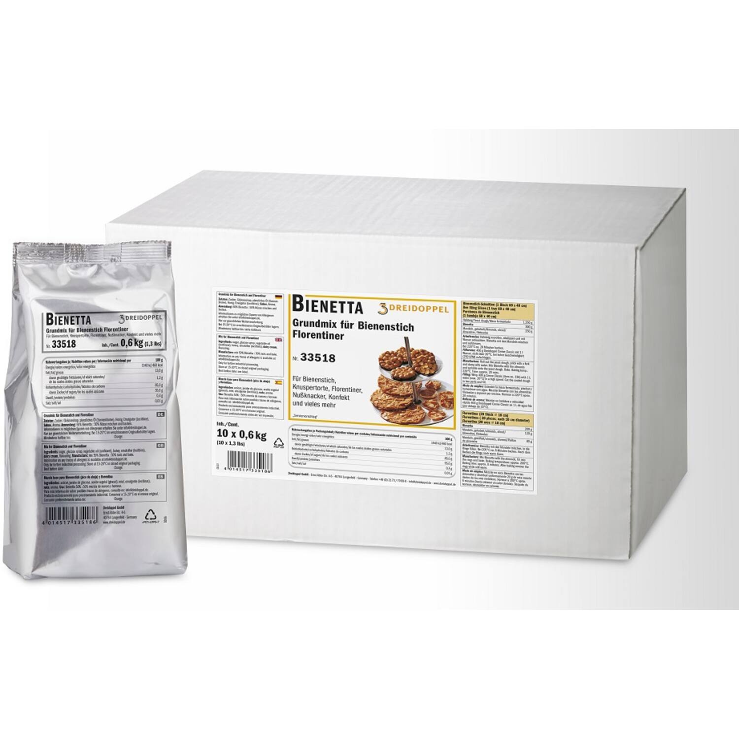 Ireks Dreidoppel Bienetta Florentinepoeder 10x0,6kg