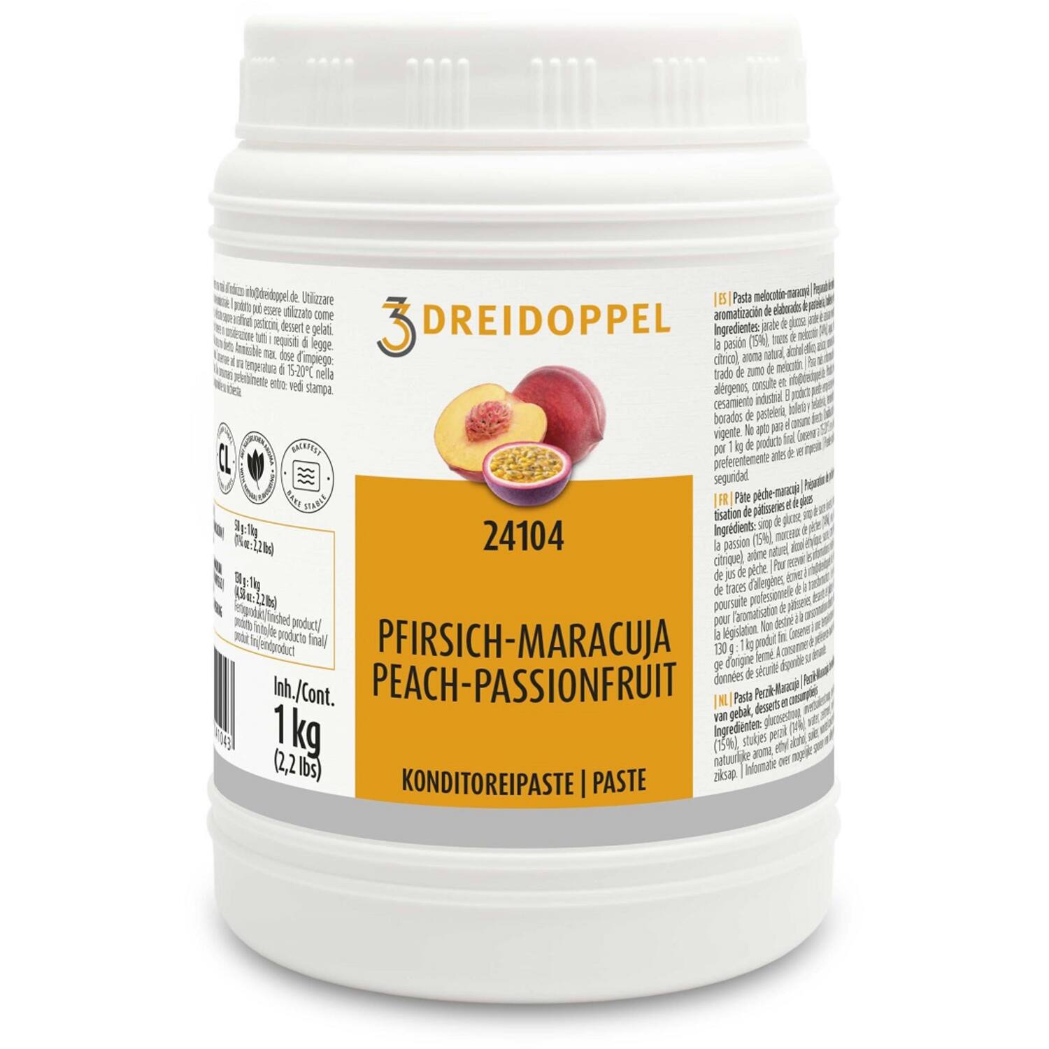 Ireks Dreidoppel Perzik/Maracuja Pasta 1kg