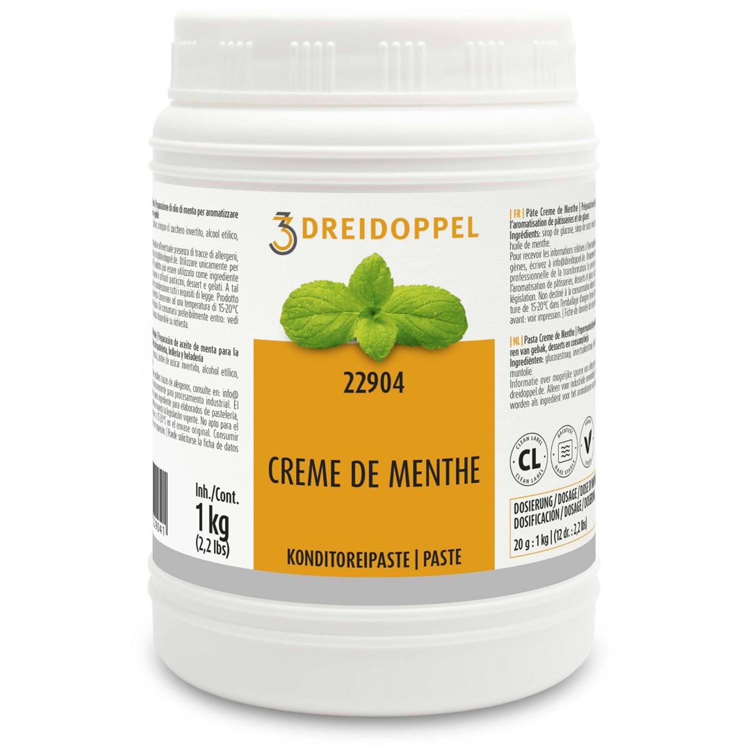 Ireks Dreidoppel Creme de Menthe Pasta (Mint) 1 Kg