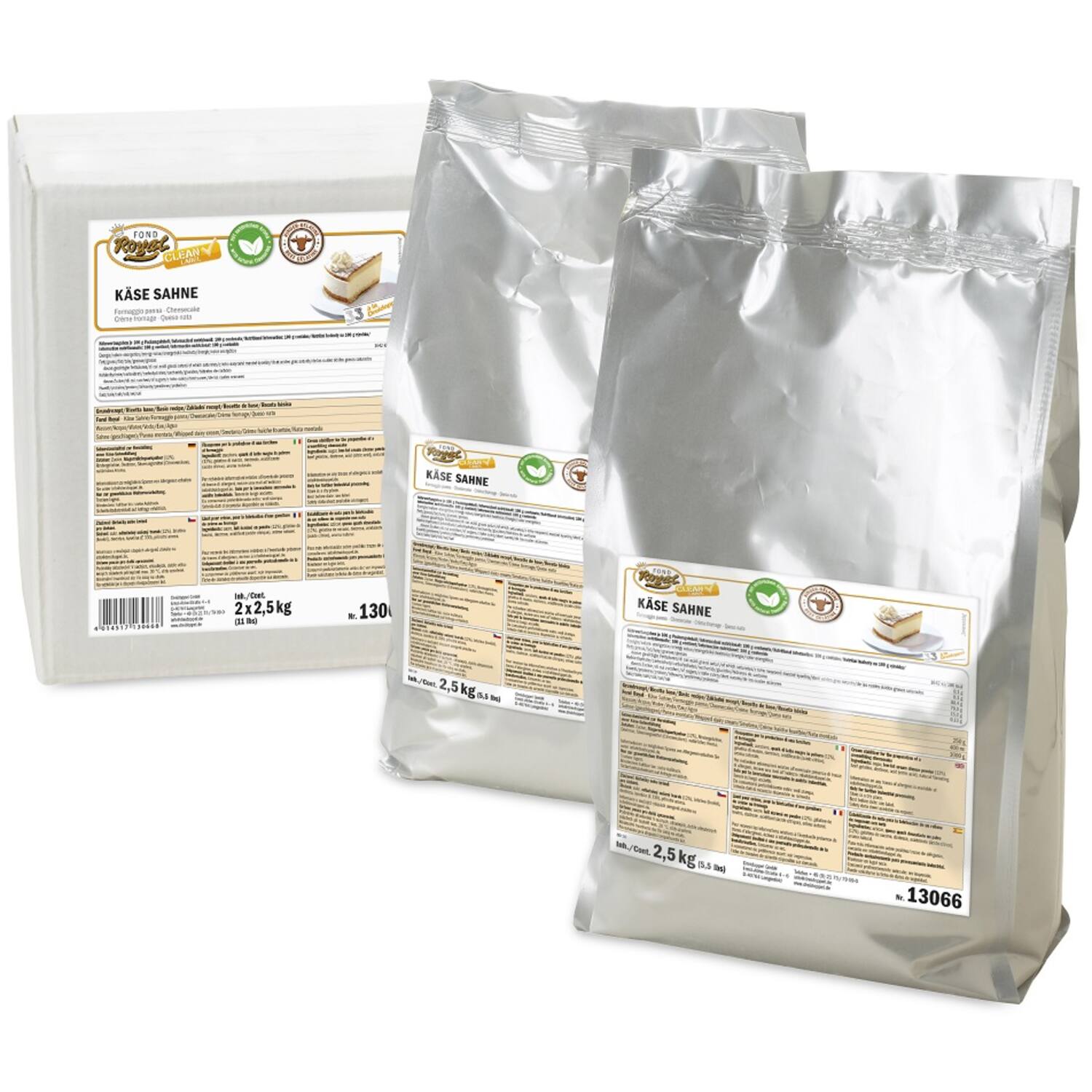 Ireks Dreidoppel Fond Royal CL Cheese Cream 2x2,5 Kg