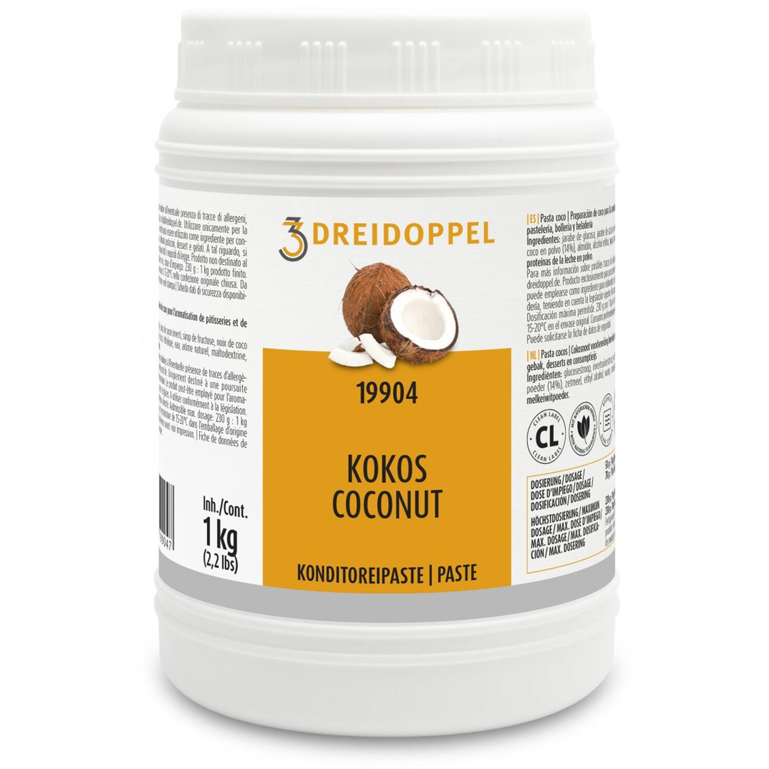 Ireks Dreidoppel Kokos Pasta 1 Kg