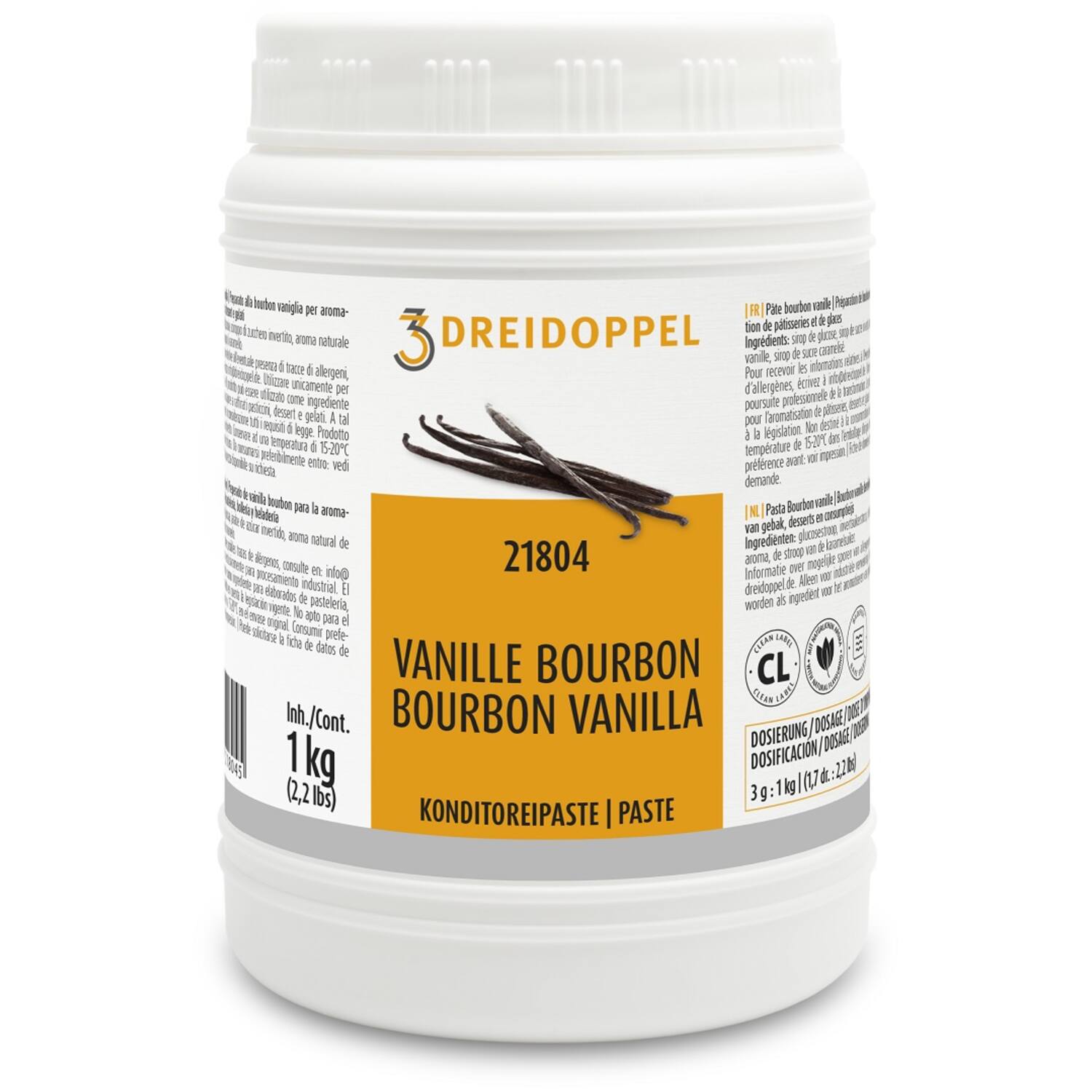 Ireks Dreidoppel Vanille Bourbon Pasta 1 Kg