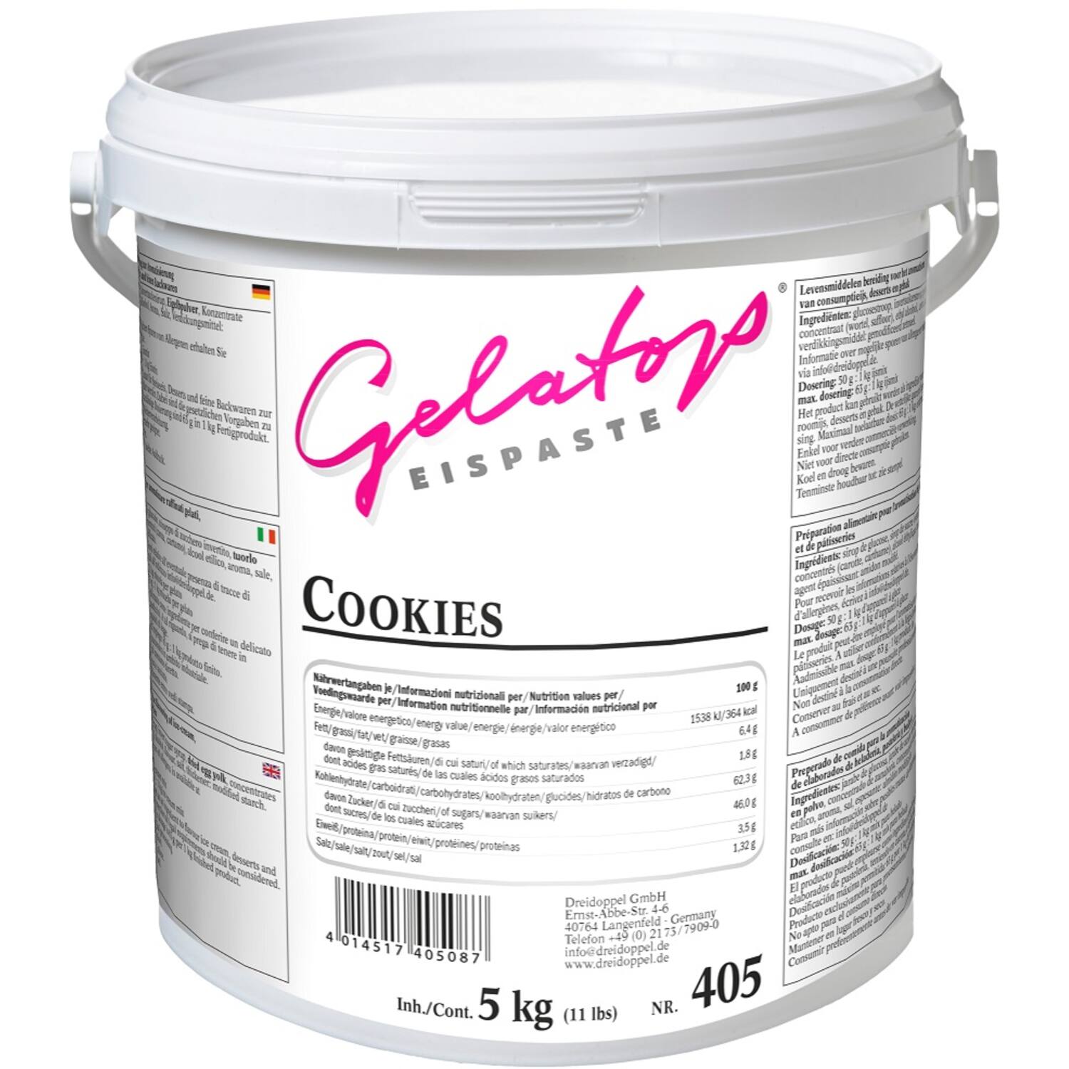 Ireks Dreidoppel Gelatop Cookies Pasta 5 kg